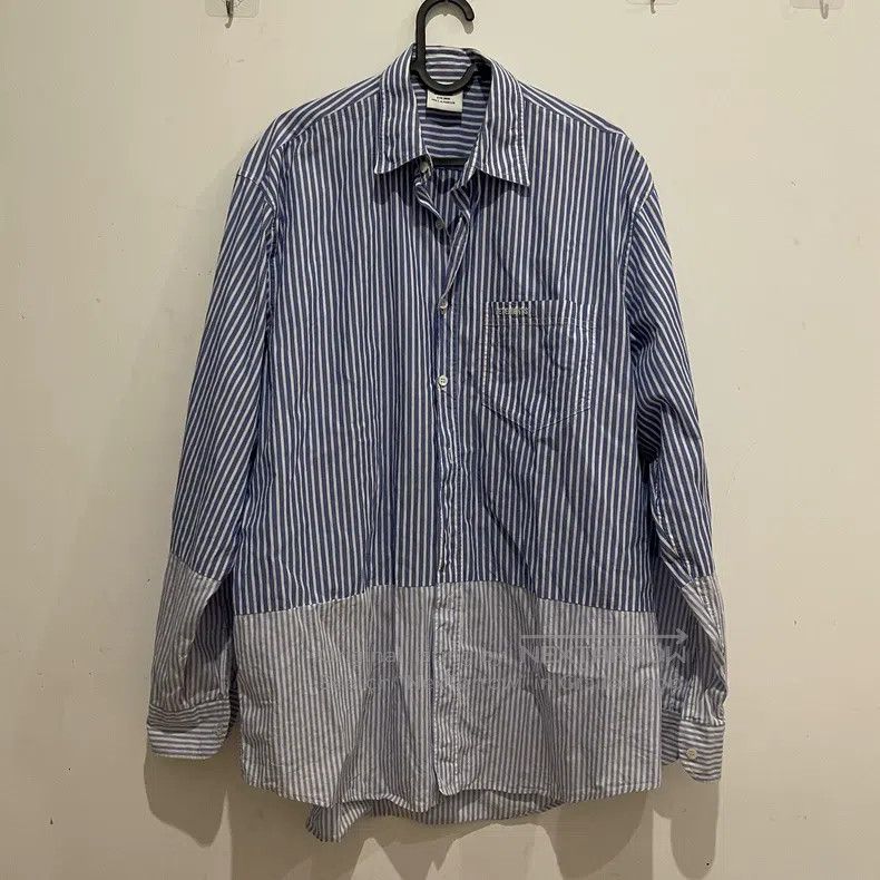 Vetements Vetements Striped patchwork shirt Size US S / EU 44-46 / 1 - 1 Thumbnail