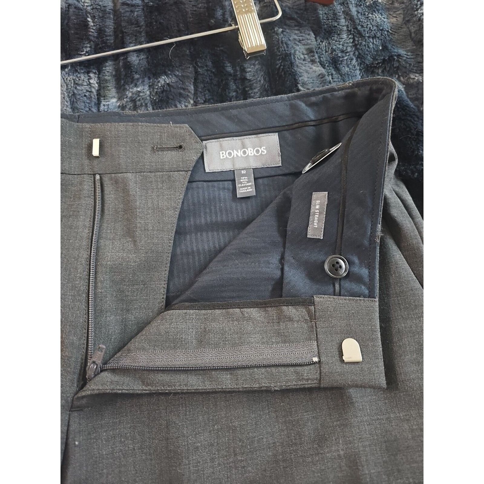 Bonobos NWT 32x34 Bonobos Workday Wools Slacks - Charcoal Size US 32 / EU 48 - 3 Thumbnail