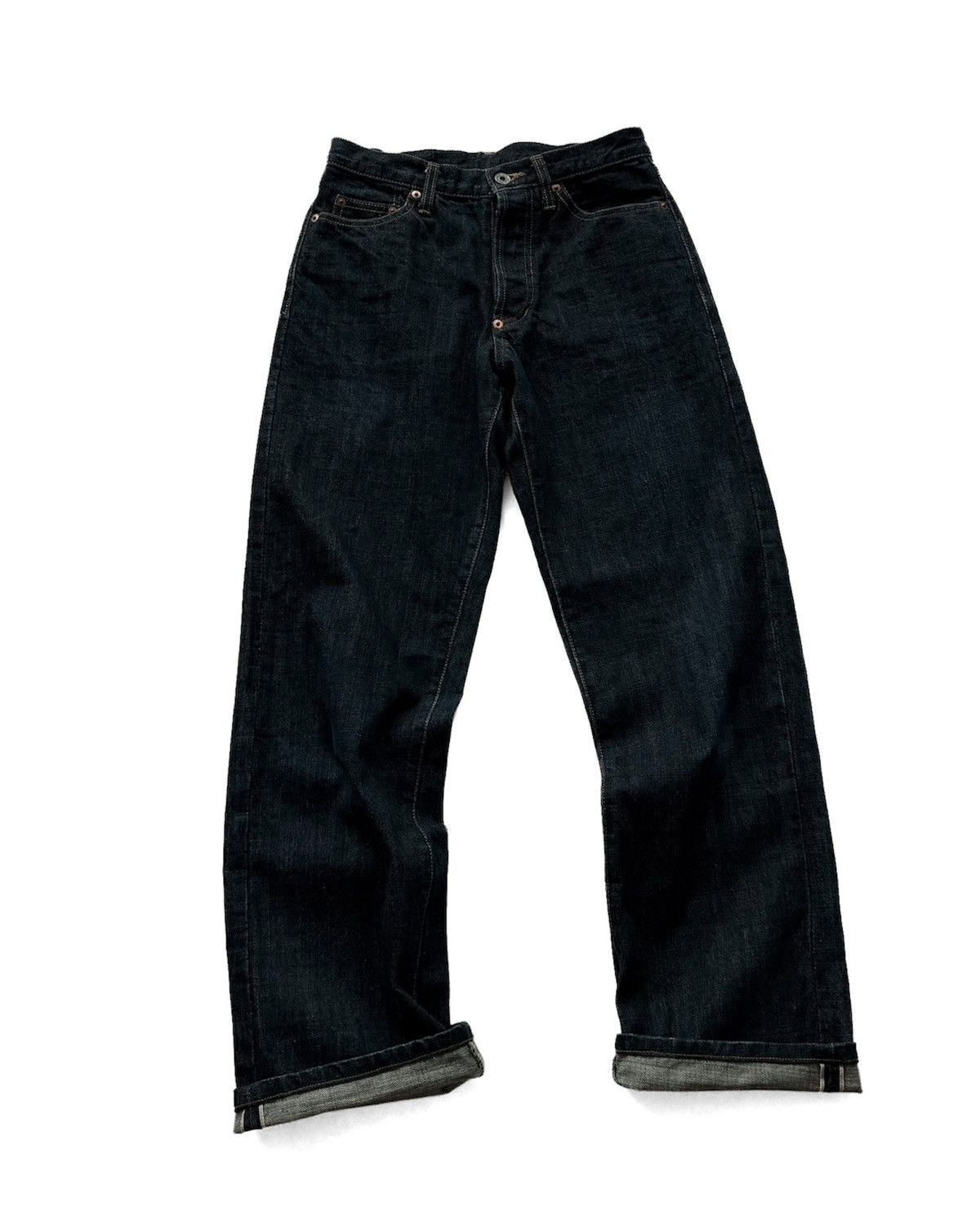 45rpm PAL’LAS PALACE INDIGO DYED RED SELVEDGE DENIM JEANS Size US 28 / EU 44 - 10 Thumbnail