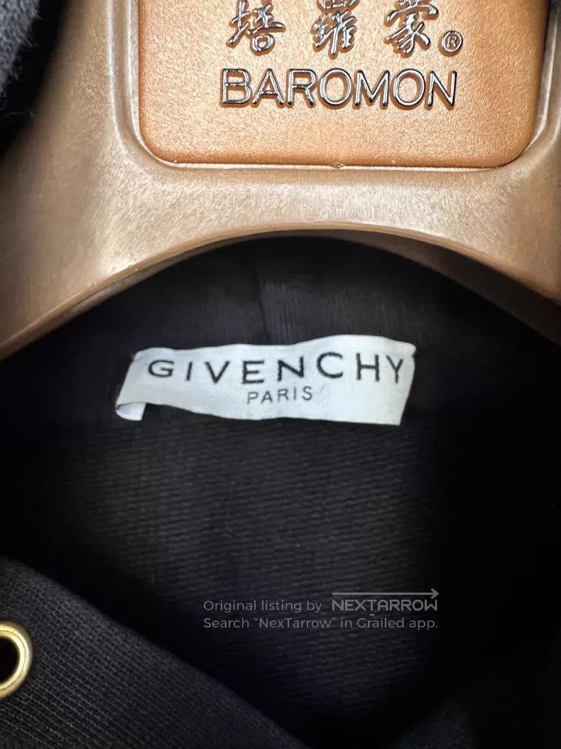 Givenchy Givenchy Black Hooded Fleece Hoodie Size US L / EU 52-54 / 3 - 3 Thumbnail