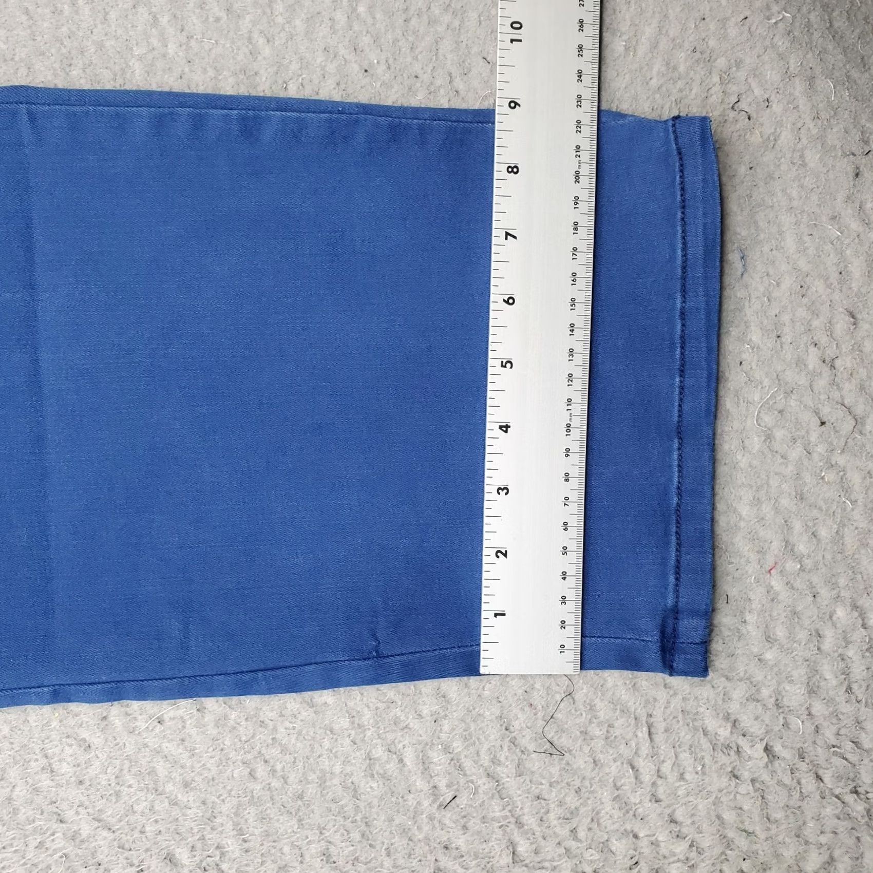 NYDJ NYDJ Dayla Wide Cuff Capri Jeans Womens 22W Blue Denim Flat Front 5-Pocket Design Size 40" / US 18 - 5 Thumbnail