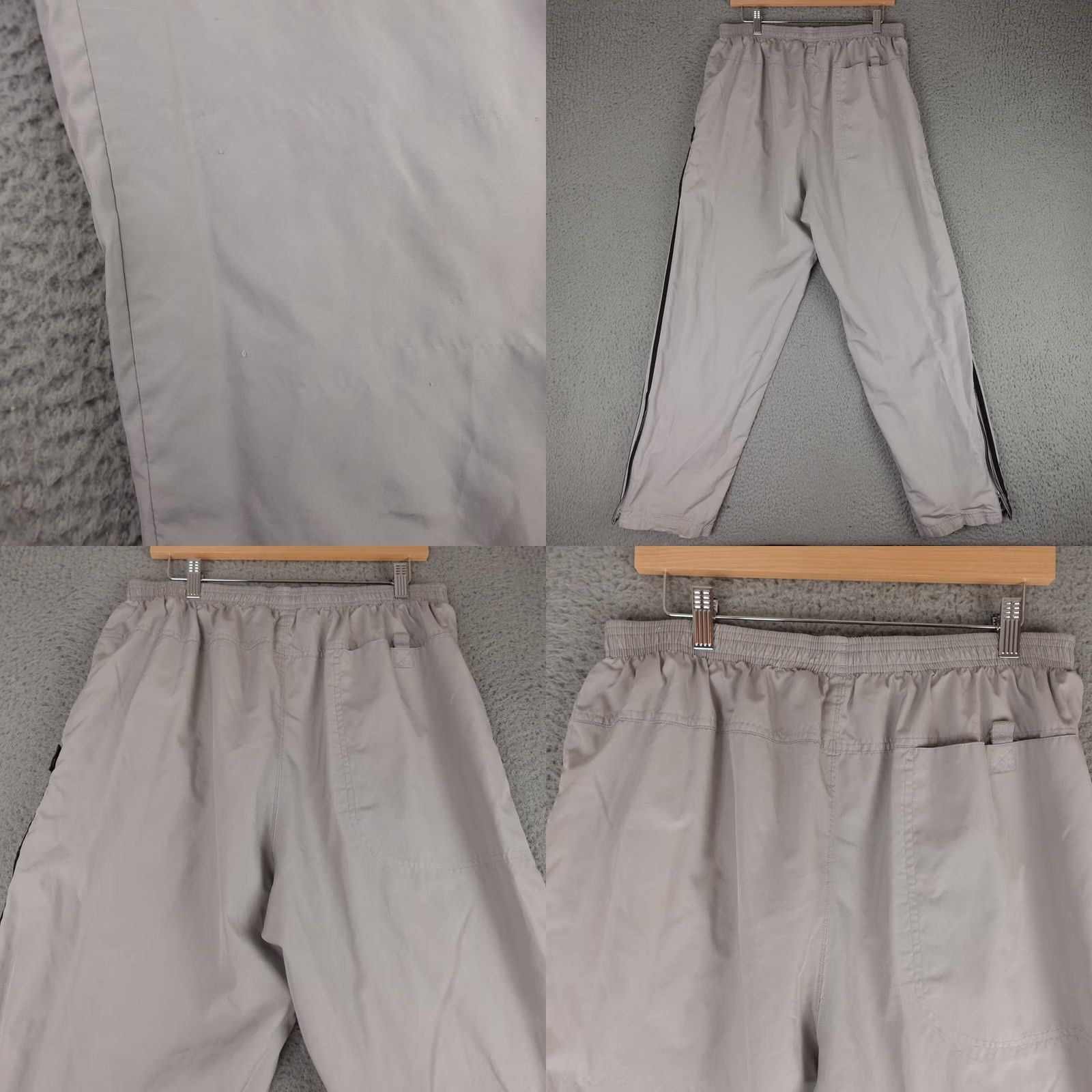 Adidas VINTAGE adidas Track Pants Mens XL Gray Windbreaker Lightweight Athleisure Gym Size US 36 / EU 52 - 8 Thumbnail