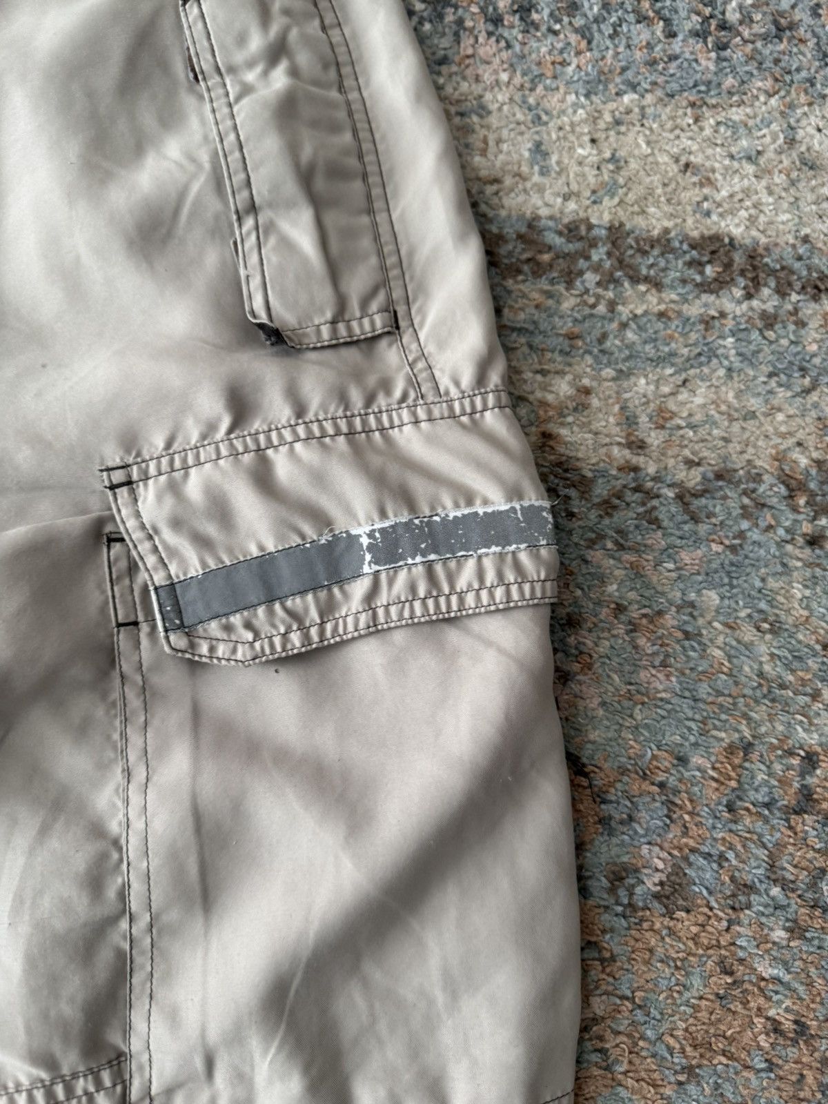 Gap VTG Gap Rave Parachute Cargo Pants 38 Tan Distressed Faded Size US 38 / EU 54 - 4 Thumbnail