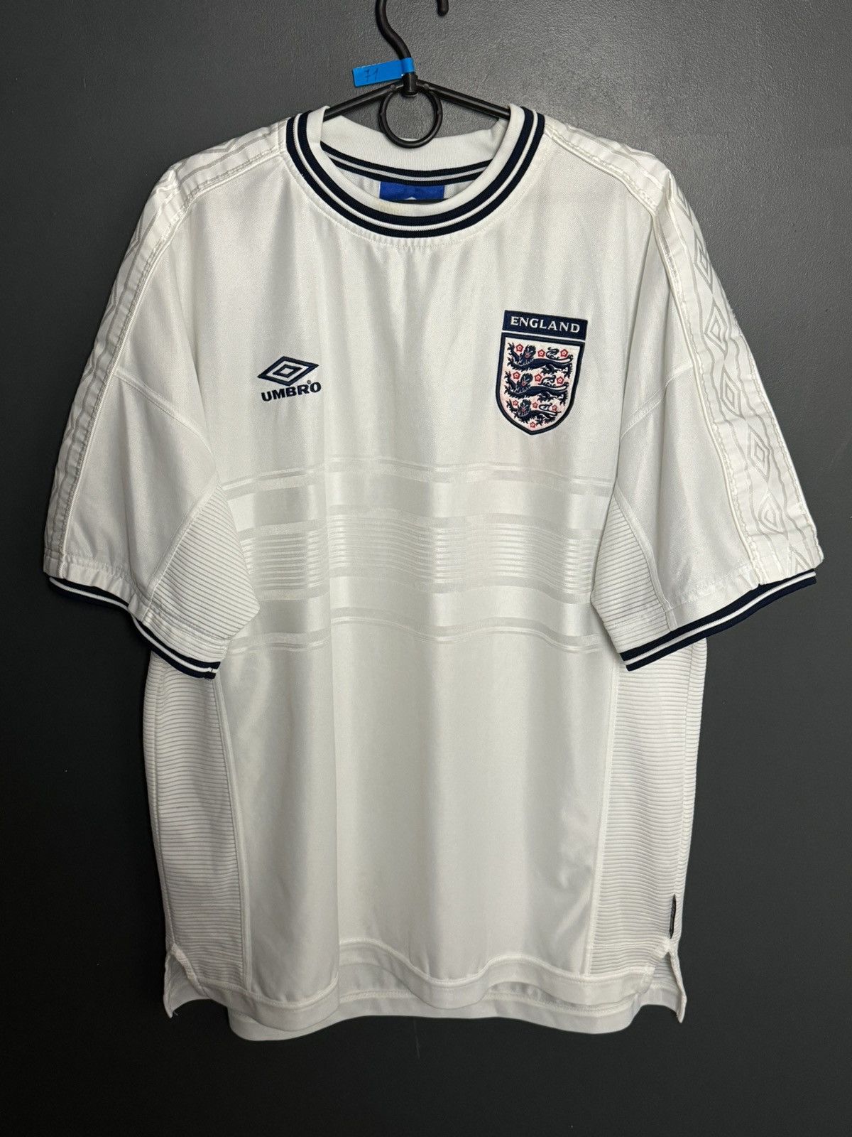Umbro England National Team 99/01 Home Football Soccer Jersey Size US XXL / EU 58 / 5 - 1 Thumbnail