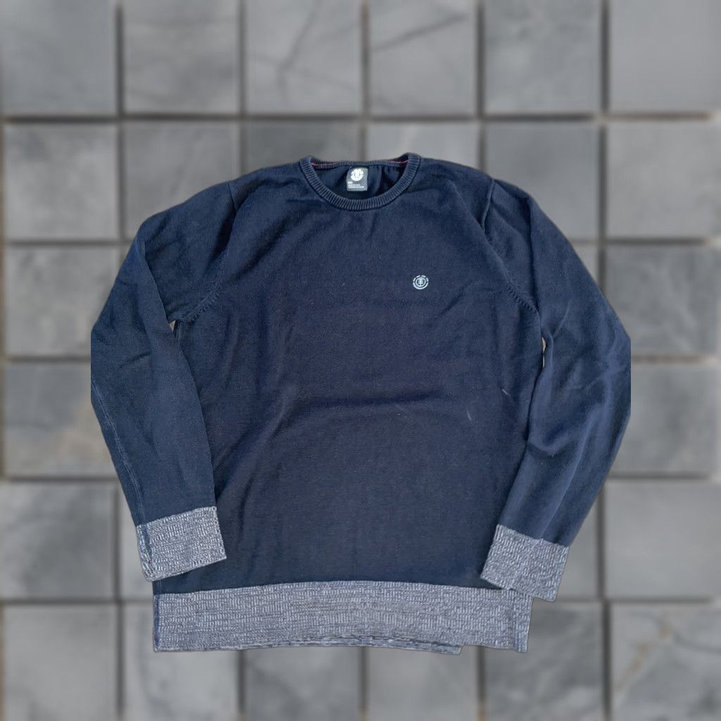 Element Element Sweatshirt Knitted Black Medium Men Pullover Knit 19x24 Skateboarding Shirts Mens Size US M / EU 48-50 / 2 - 1 Thumbnail