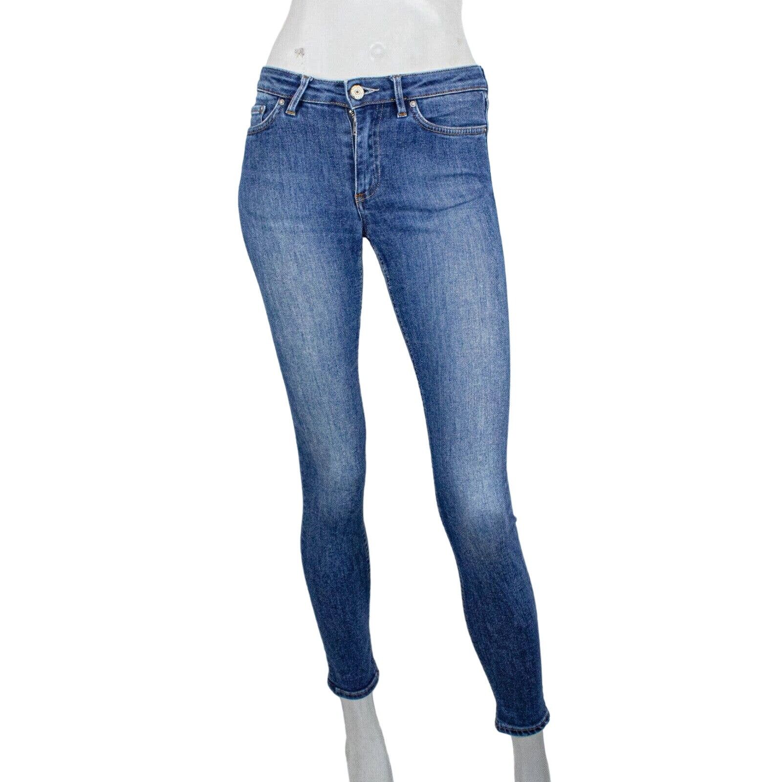 Acne Studios Acne Studios Women's Size 25 Skin 5 Denim Jeans in Used Blue Size 25" / US 0 / IT 36 - 3 Thumbnail