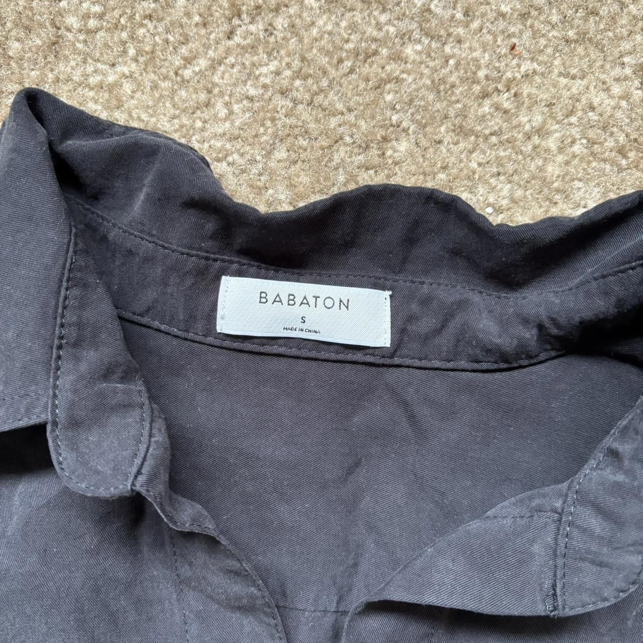 Designer Babaton Black Button Up Size S / US 4 / IT 40 - 2 Thumbnail