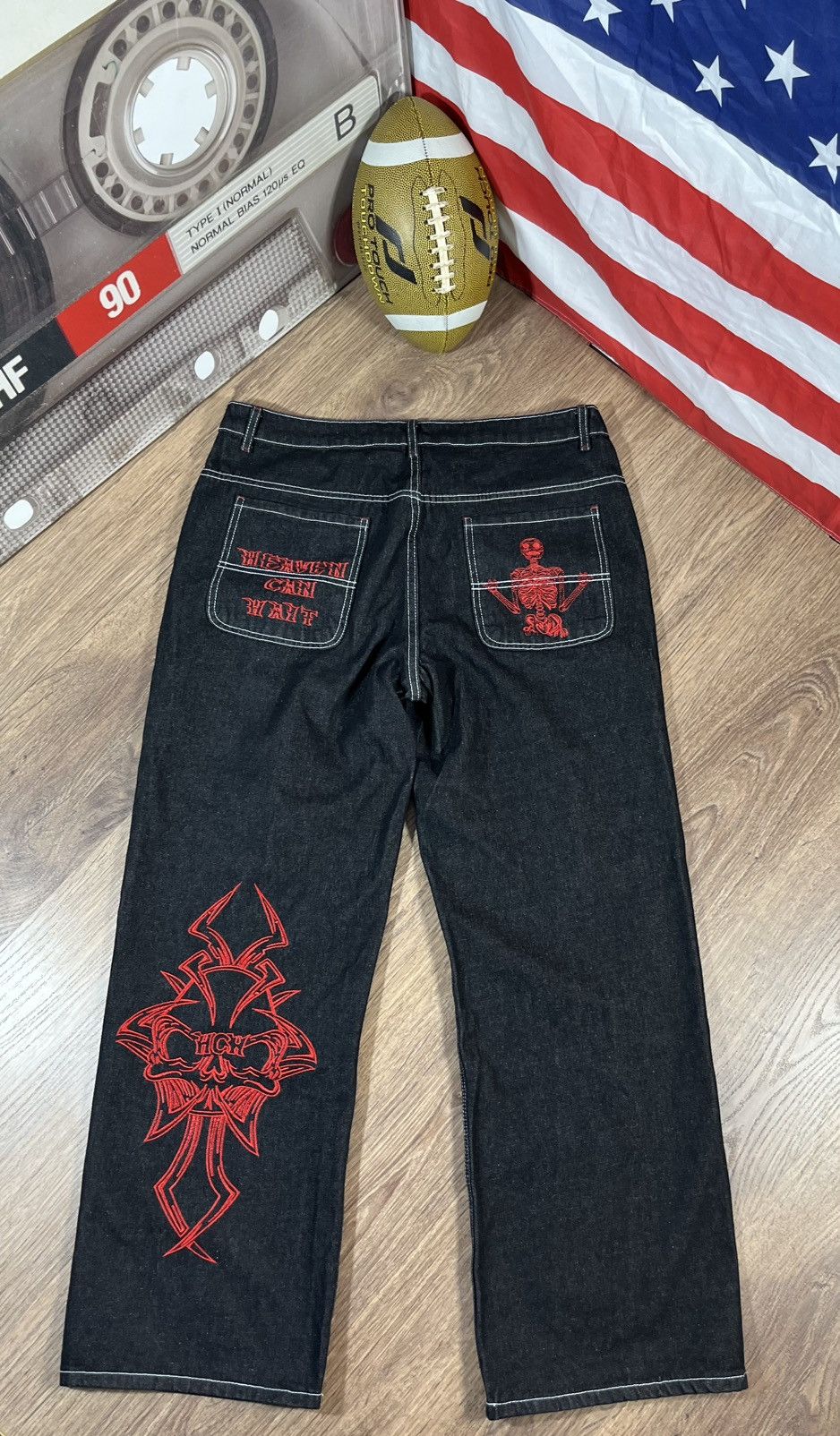 N778 HEAVEN CAN WAIT SKULL JEANS y2kパンツ N778 HEAVEN CAN WAIT SKULL JEANS y2kパンツ HEAVEN CAN WAIT