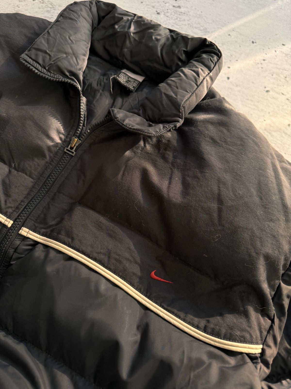 Nike × Nike ACG NIKE PUFFER DOWN BASIC LOGO OVERSIZE NYLON JACKET Size US XL / EU 56 / 4 - 4 Thumbnail