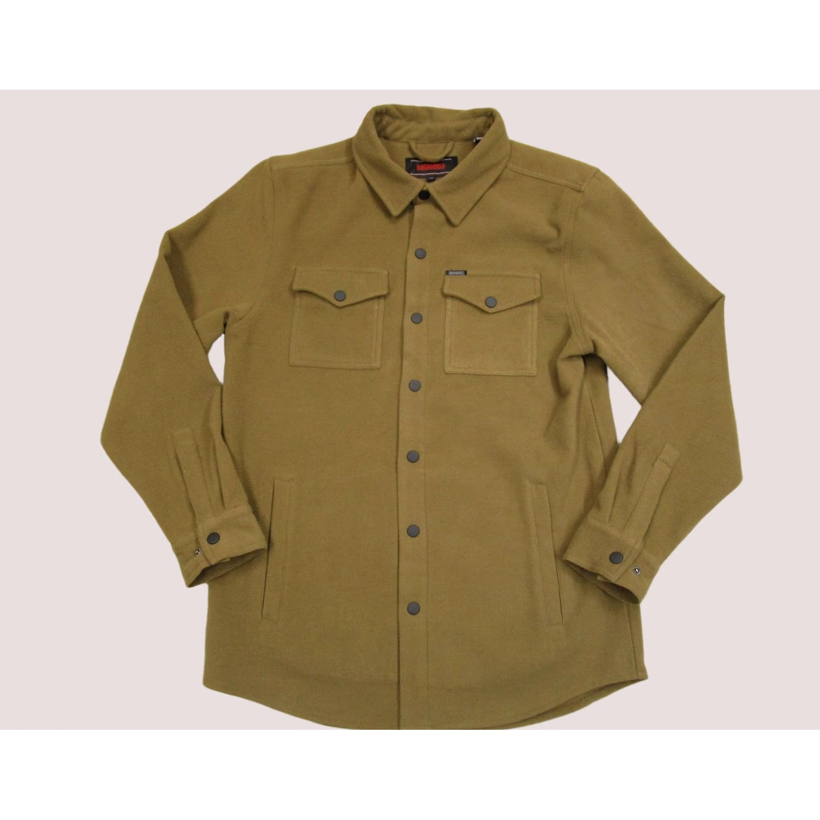 Vintage Rock and Roll Jacket Men M Brown Fleece Western Snap Shacket Cowboy Outdoor Shirt Size US M / EU 48-50 / 2 - 1 Thumbnail