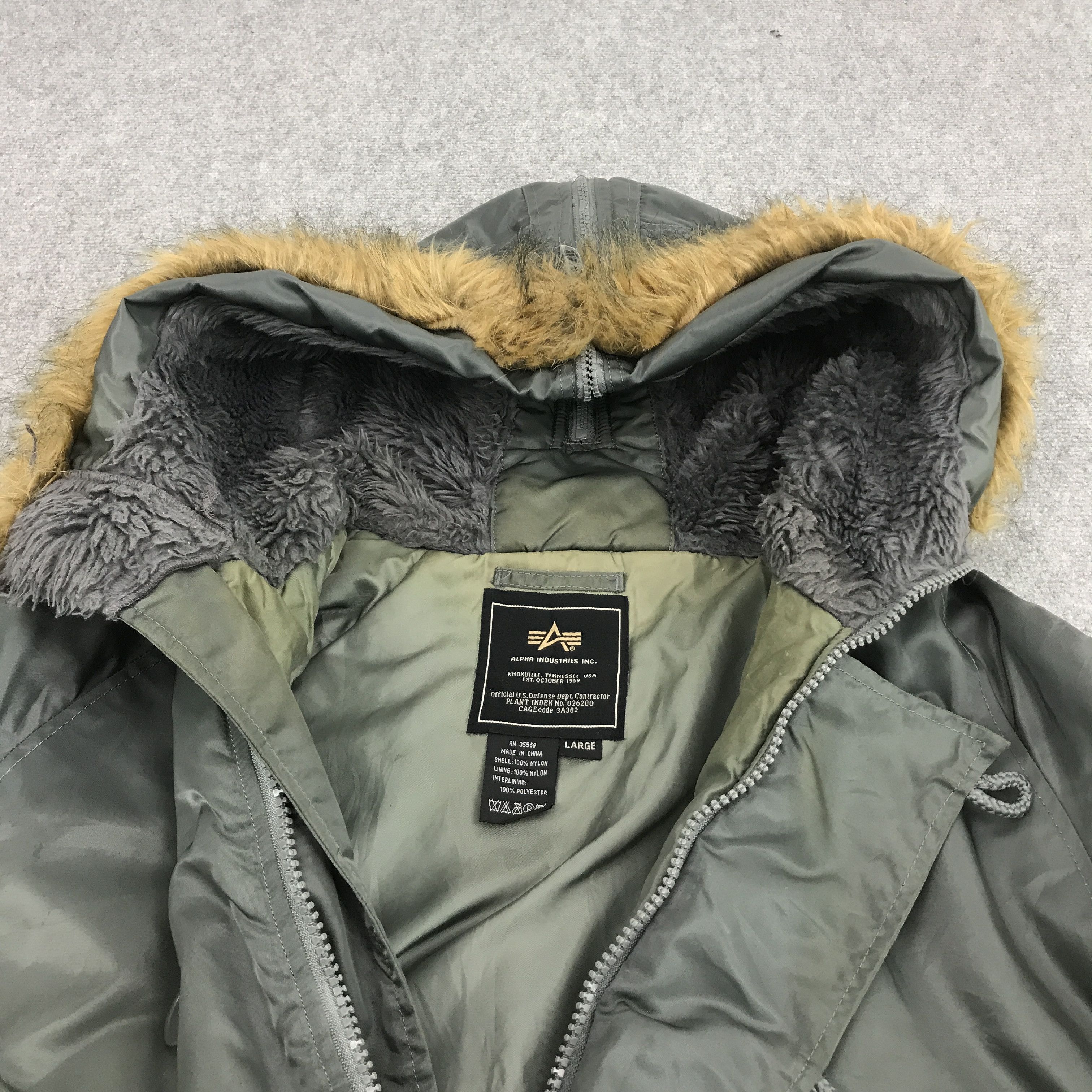 Alpha Industries Fur hoodies alpha industries inc zipper jacket Size US L / EU 52-54 / 3 - 4 Thumbnail