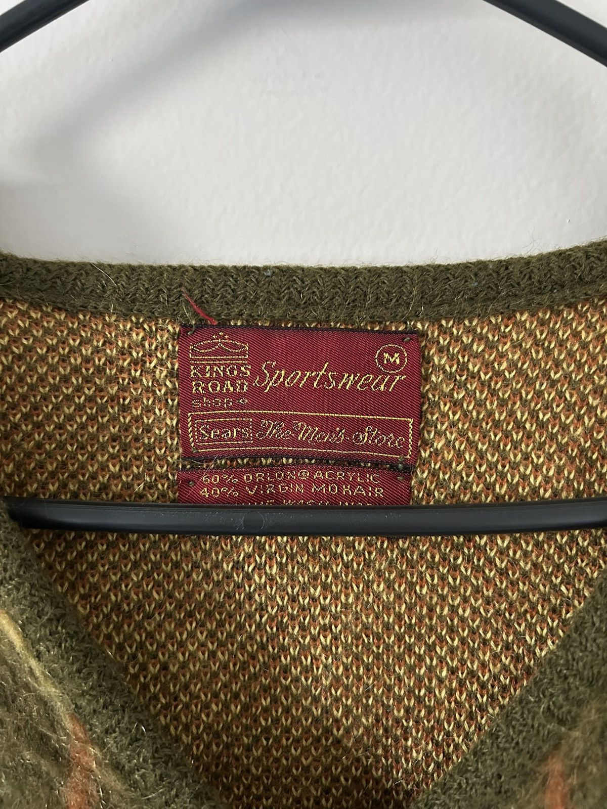 Sears Sears Mohair Sweater Argyle Medium Size US M / EU 48-50 / 2 - 3 Thumbnail