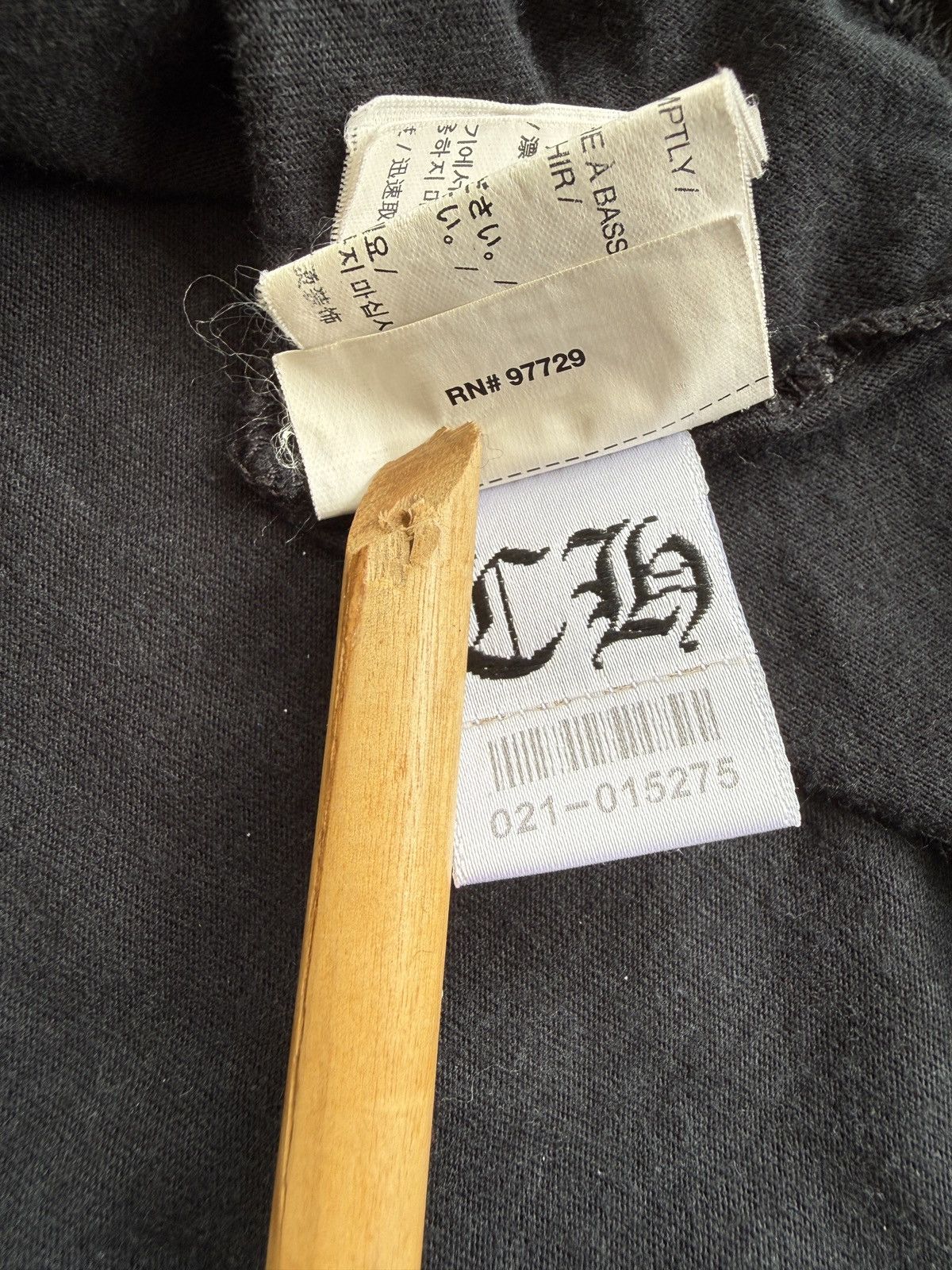Chrome Hearts Chrome Hearts NYC Exclusive scroll logo tshirt black Size US M / EU 48-50 / 2 - 10 Thumbnail
