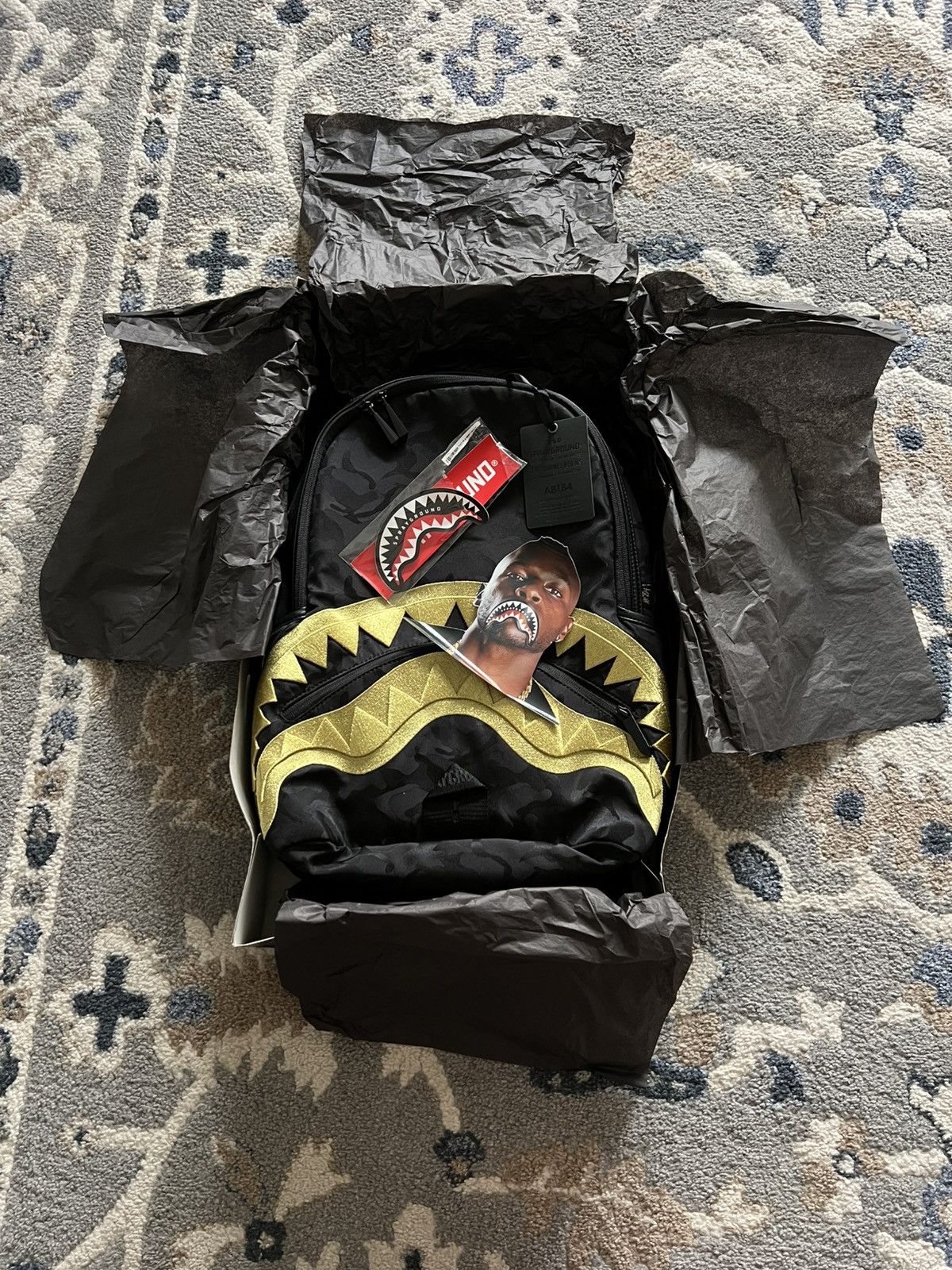 Sprayground Sprayground AB84 “Gold Shark” Backpack — 1 of 28 — Deadstock Size ONE SIZE - 1 Thumbnail