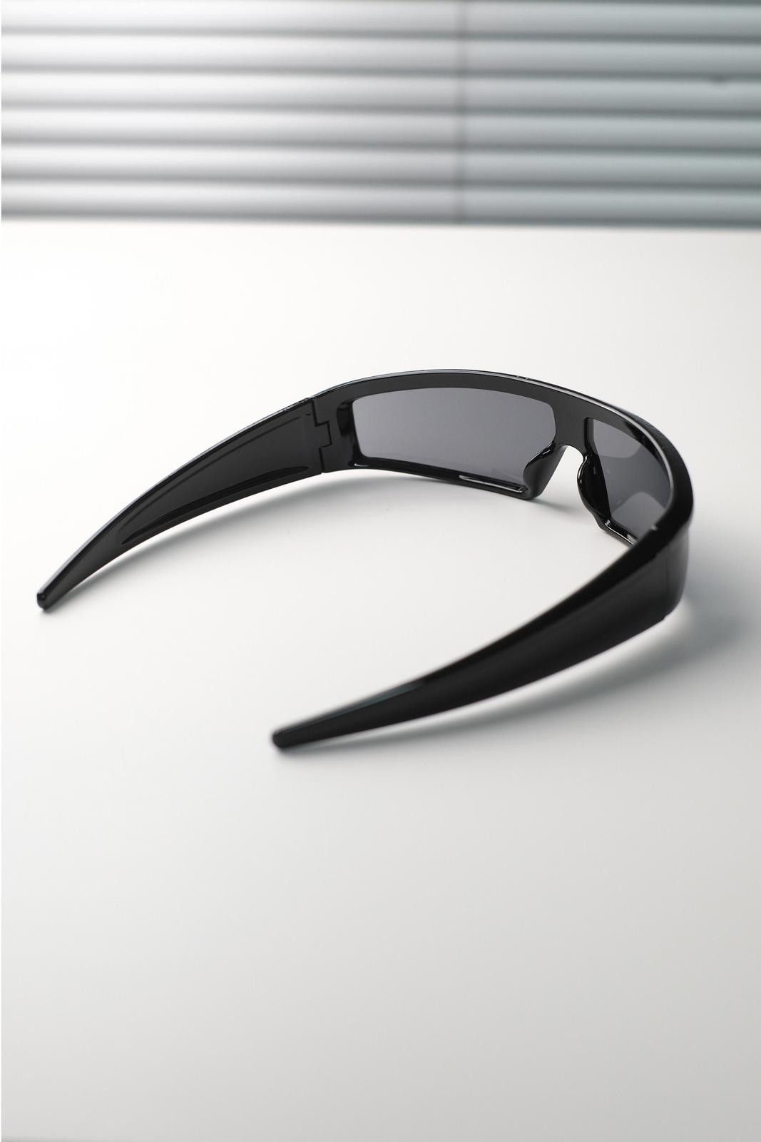 Other Y2k Avant Garde Futuristic Black Rectangle Sunglasses Unisex Size ONE SIZE - 8 Thumbnail