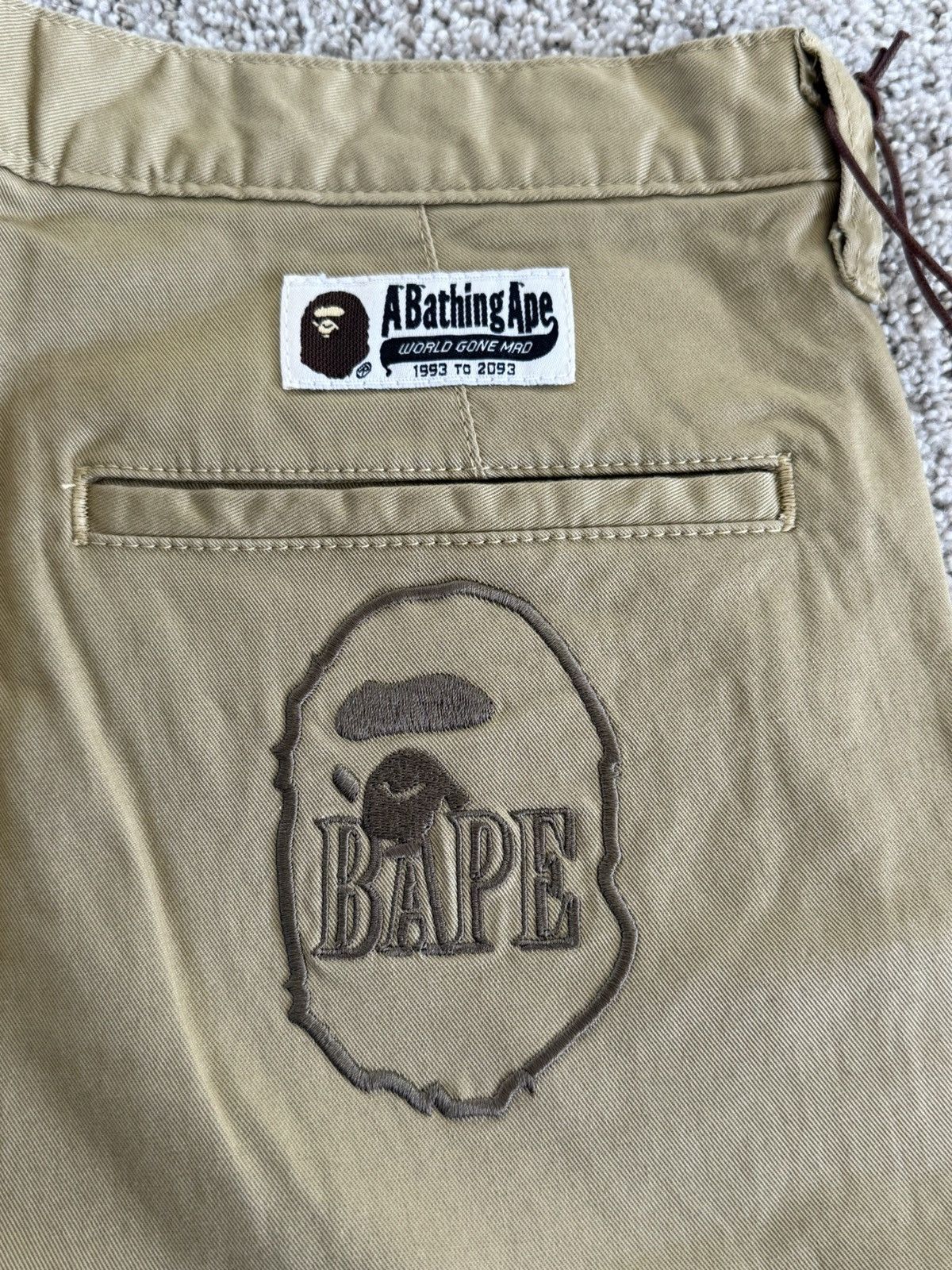 Bape Bape khaki Pants Size US 32 / EU 48 - 3 Thumbnail