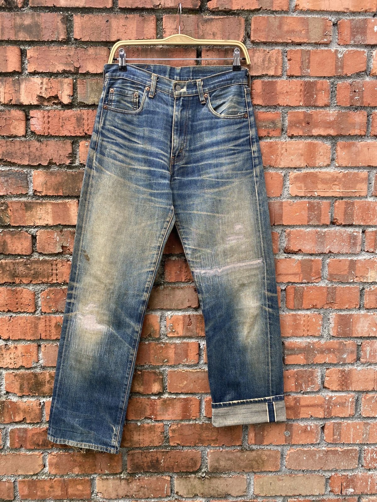 Levi's Vintage Clothing W30x31.5 Vintage levi's 502 redline big E repaired denime Size US 30 / EU 46 - 1 Thumbnail