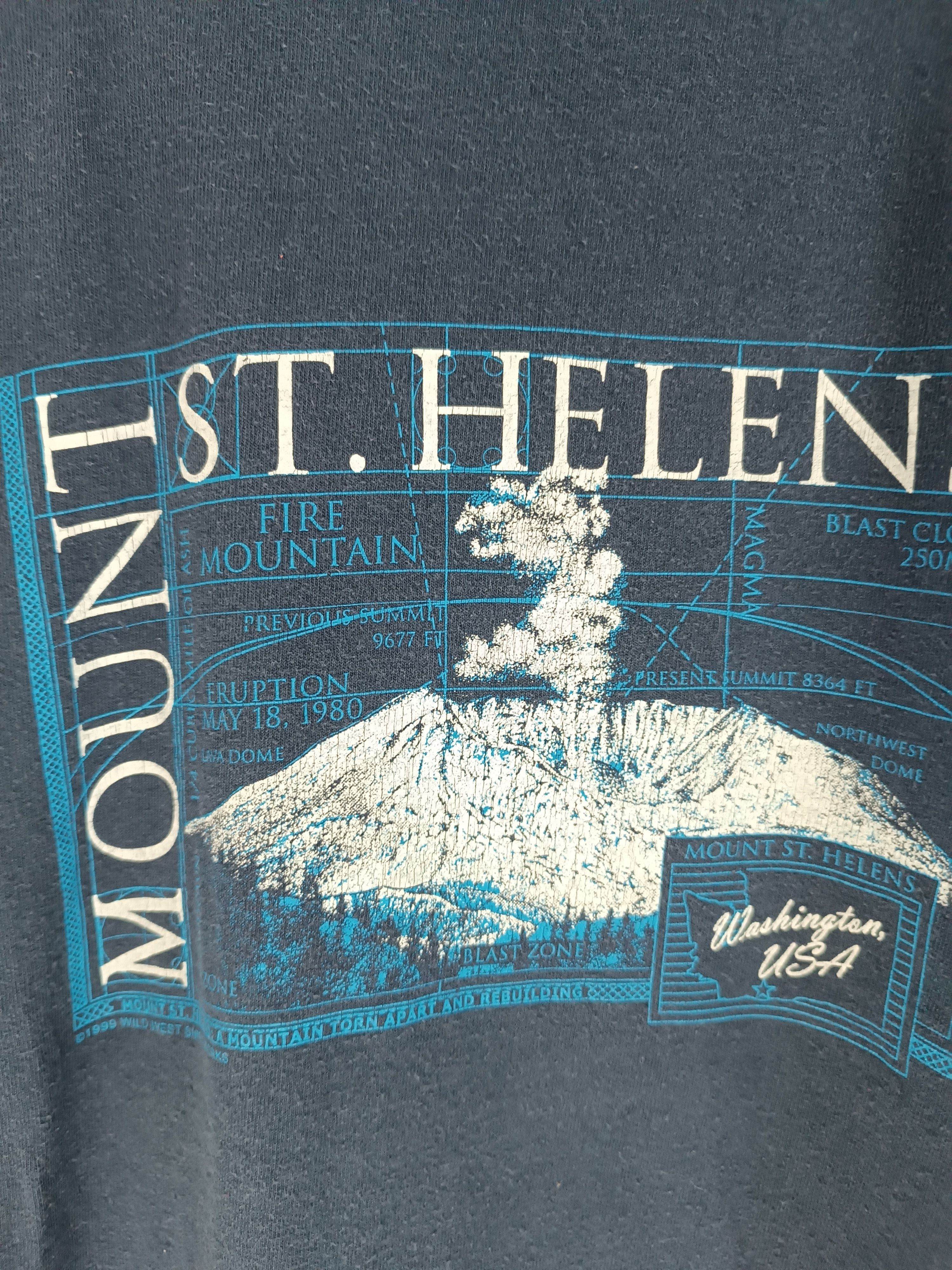 Other VINTAGE 1999 MOUNT ST HELEN WASHINGTON USA ART HIKING NATURE Size US S / EU 44-46 / 1 - 11 Thumbnail
