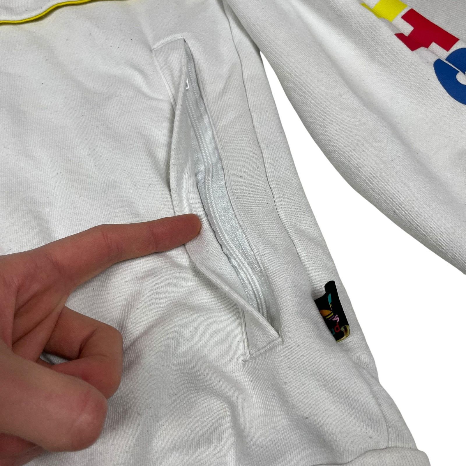 Adidas Adidas Pharrell Williams Mens White Quarter Zip Hoodie Small Size US S / EU 44-46 / 1 - 7 Thumbnail