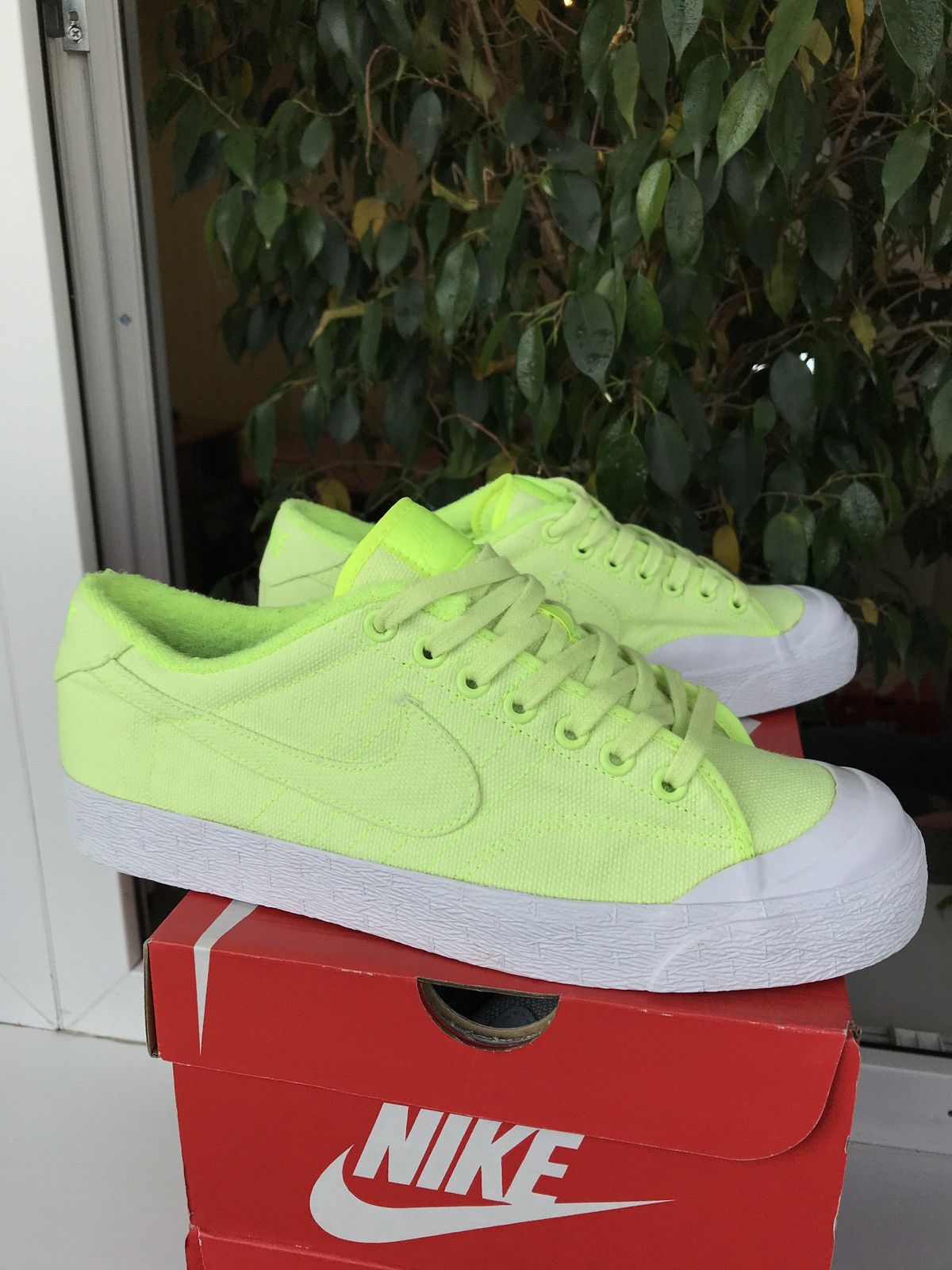 Nike Nike All Court Premium OG “Hot Lime” Dunk Stussy Jordan Size US 9.5 / EU 42-43 - 4 Thumbnail