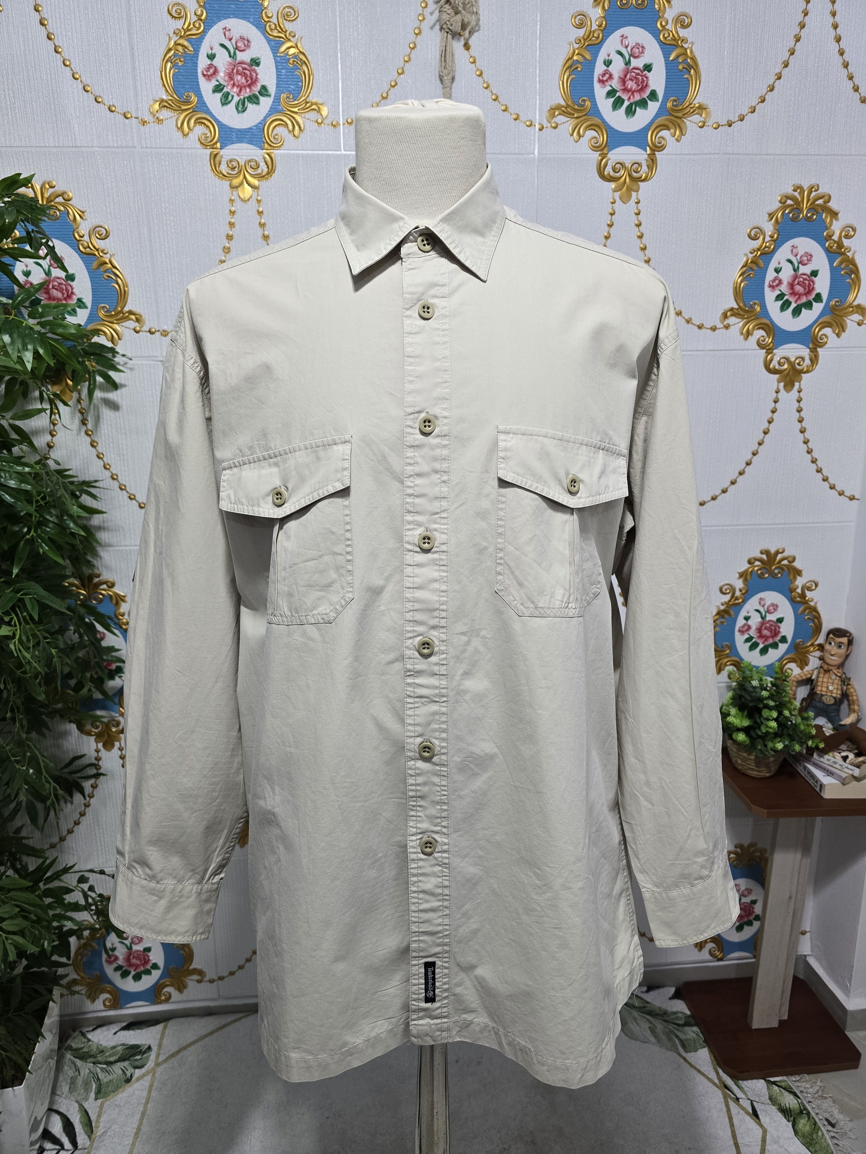 Timberland × Vintage TIMBERLAND shirt Men 1999 VINTAGE like new condition Size US L / EU 52-54 / 3 - 1 Thumbnail