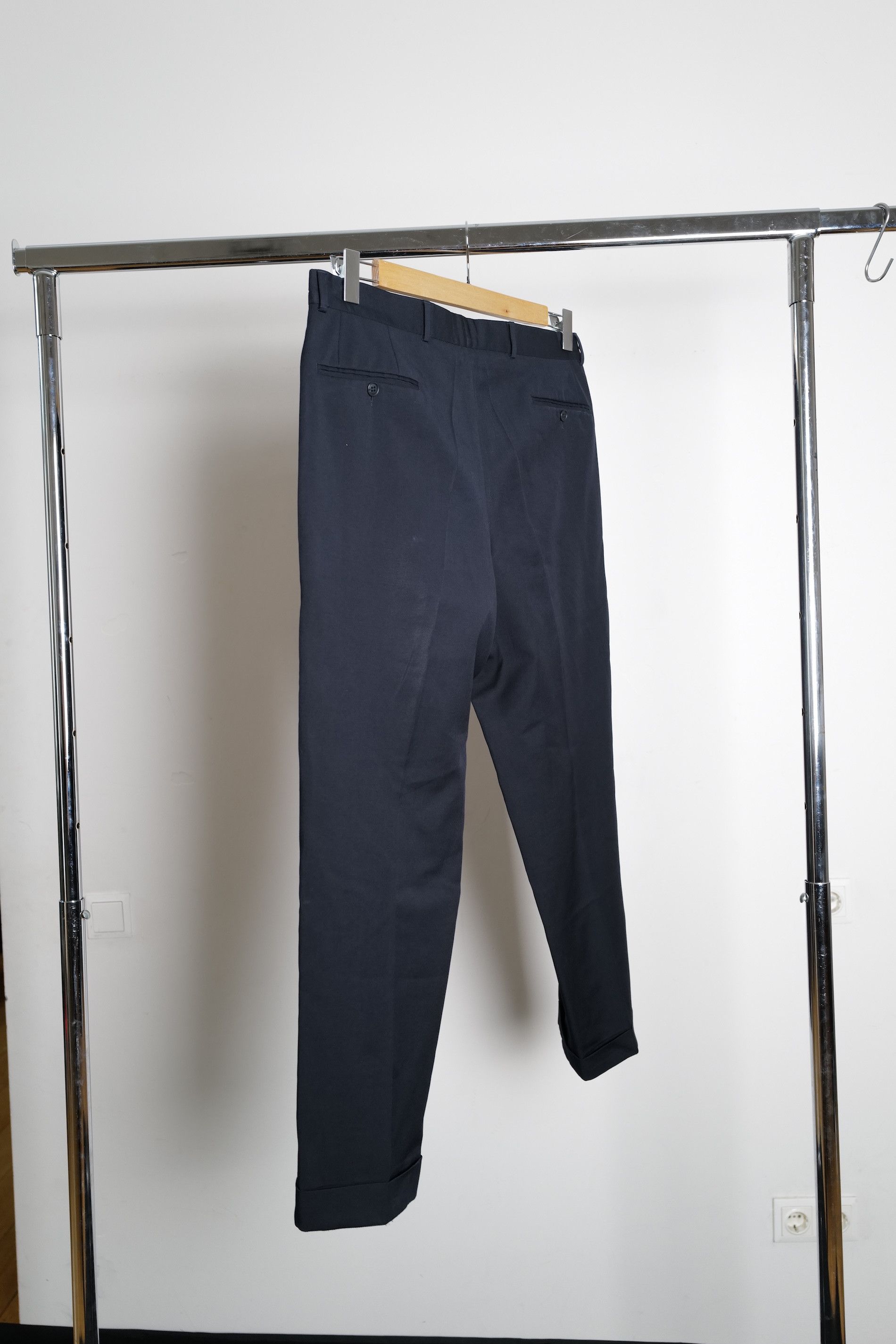 Vintage Yves Saint Laurent Turquoise Wool Pants Size US 34 / EU 50 - 13 Thumbnail