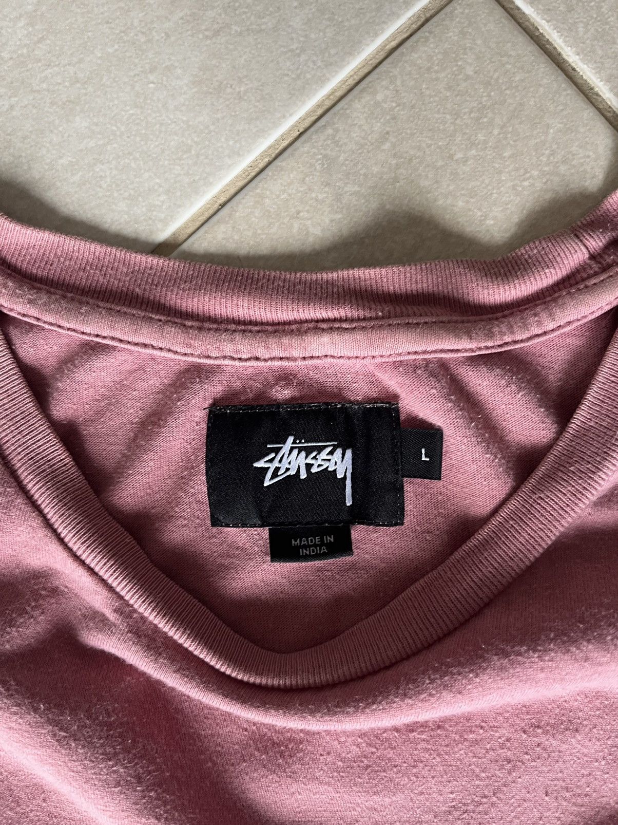 Stussy 🔥 Stussy 8 Ball Pocket T-Shirt – Pink 🔥 Size US L / EU 52-54 / 3 - 3 Thumbnail