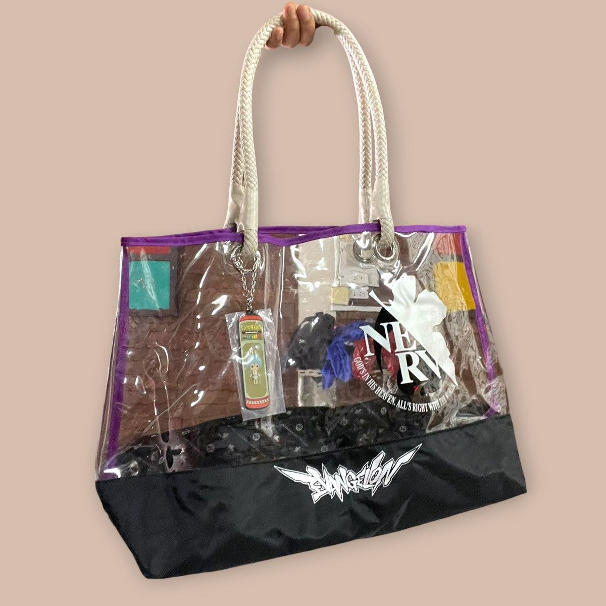 Anime Evangelion Vinyl Clear Bag Size ONE SIZE - 7 Thumbnail