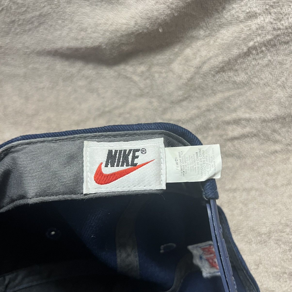 NFL × Nike × Vintage Vintage 90s Nike Denver Broncos SnapBack Hat Logo Swoosh Size ONE SIZE - 8 Thumbnail