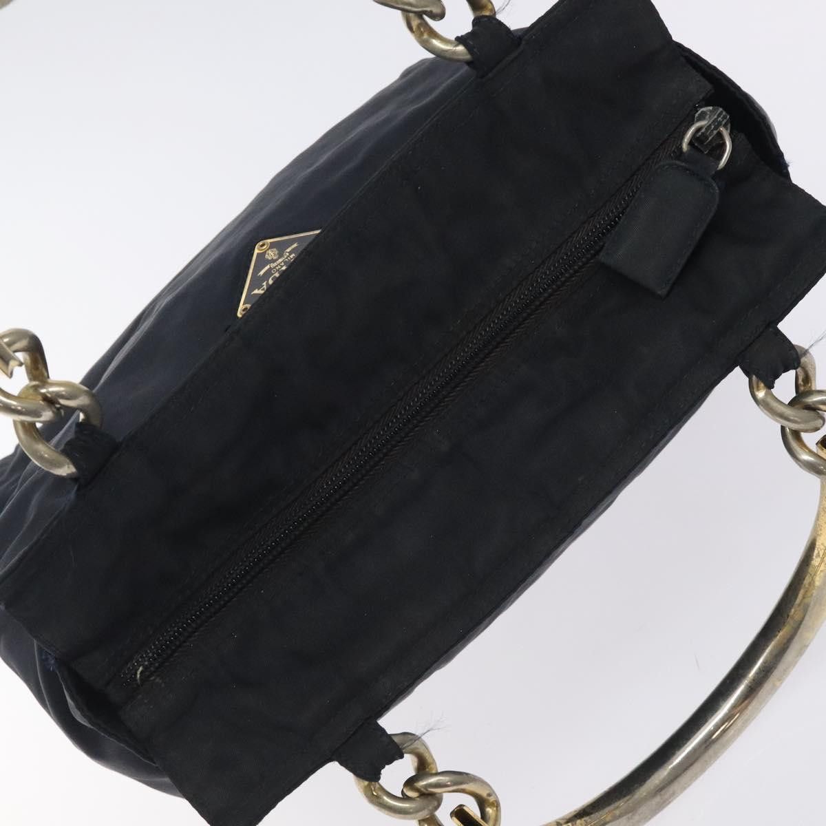 Prada PRADA Hand Bag Nylon Black Gold Size ONE SIZE - 6 Thumbnail