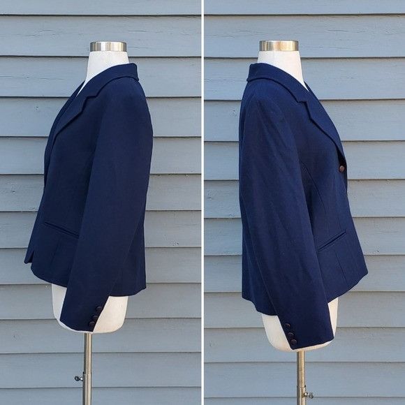 Pendleton Vintage 80s Pendleton Retro Navy Blue Wool Preppy Acadamia 3 Size M / US 6-8 / IT 42-44 - 3 Thumbnail