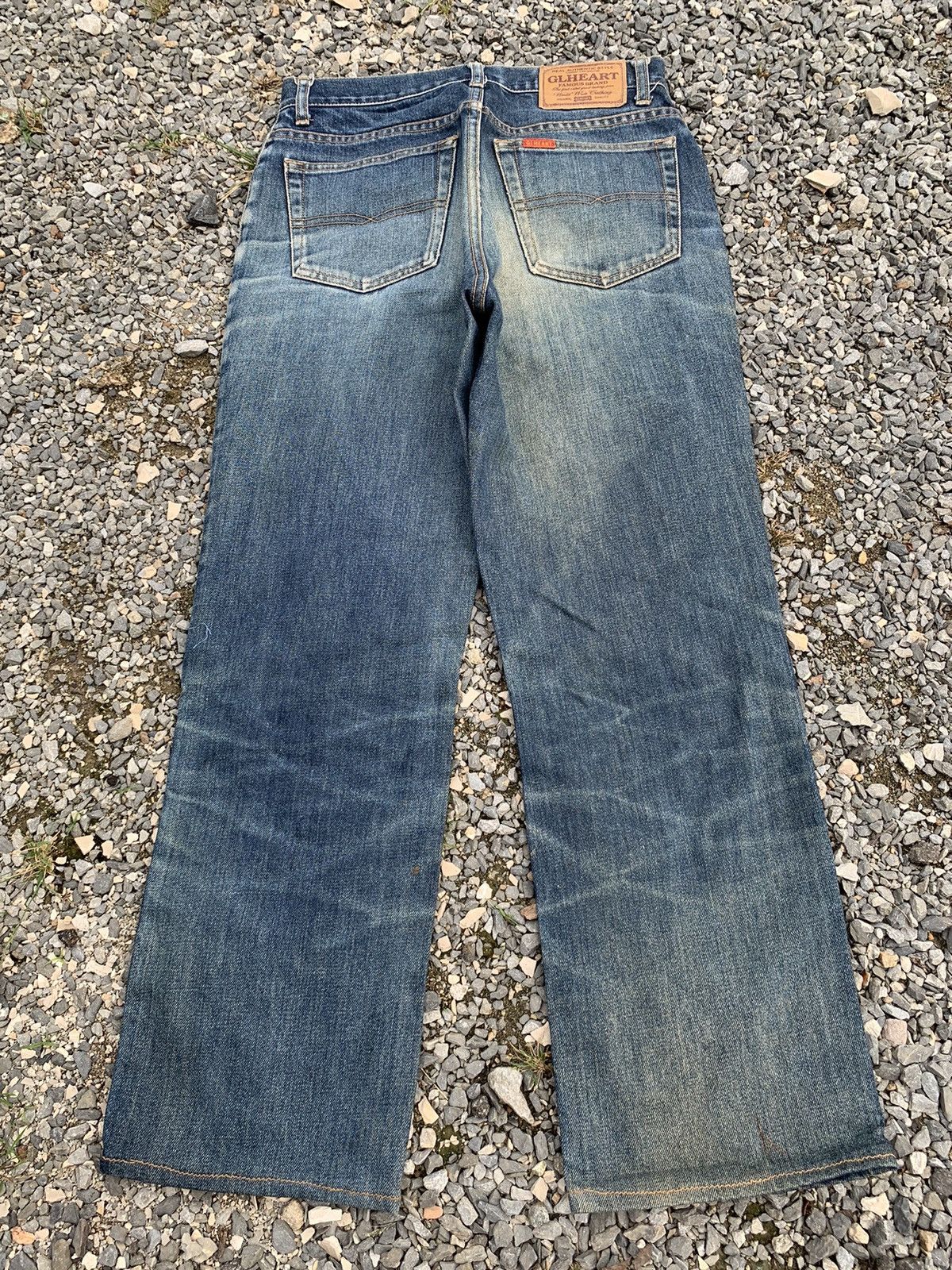 Kapital VINTAGE GL HEART RUSTY JAPANESE DISTRESSED DENIM Size US 28 / EU 44 - 4 Thumbnail