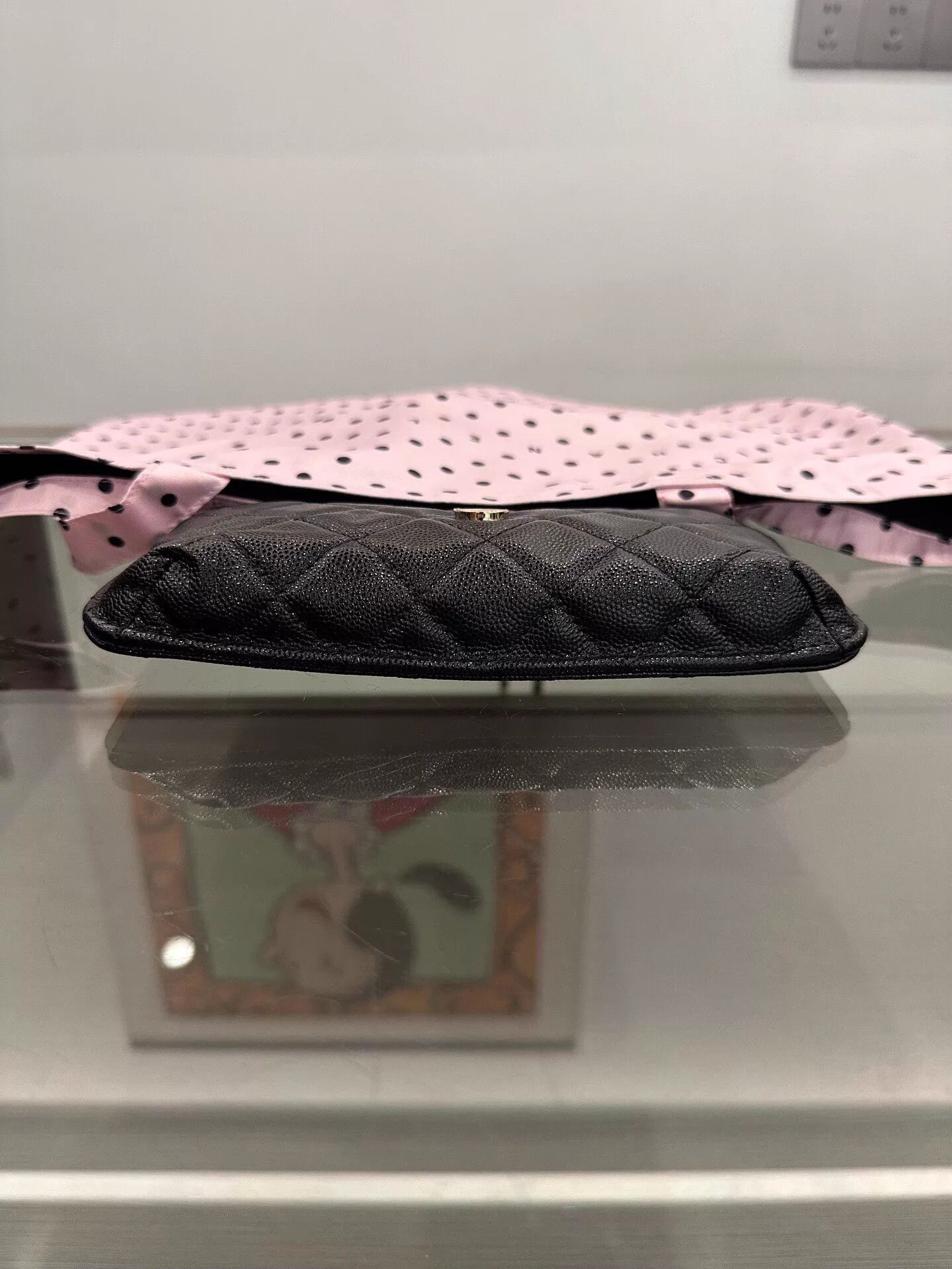 Chanel Chanel Pink Canvas Polka Dot Logo 2-in-1 Tote New Chip Size ONE SIZE - 6 Thumbnail