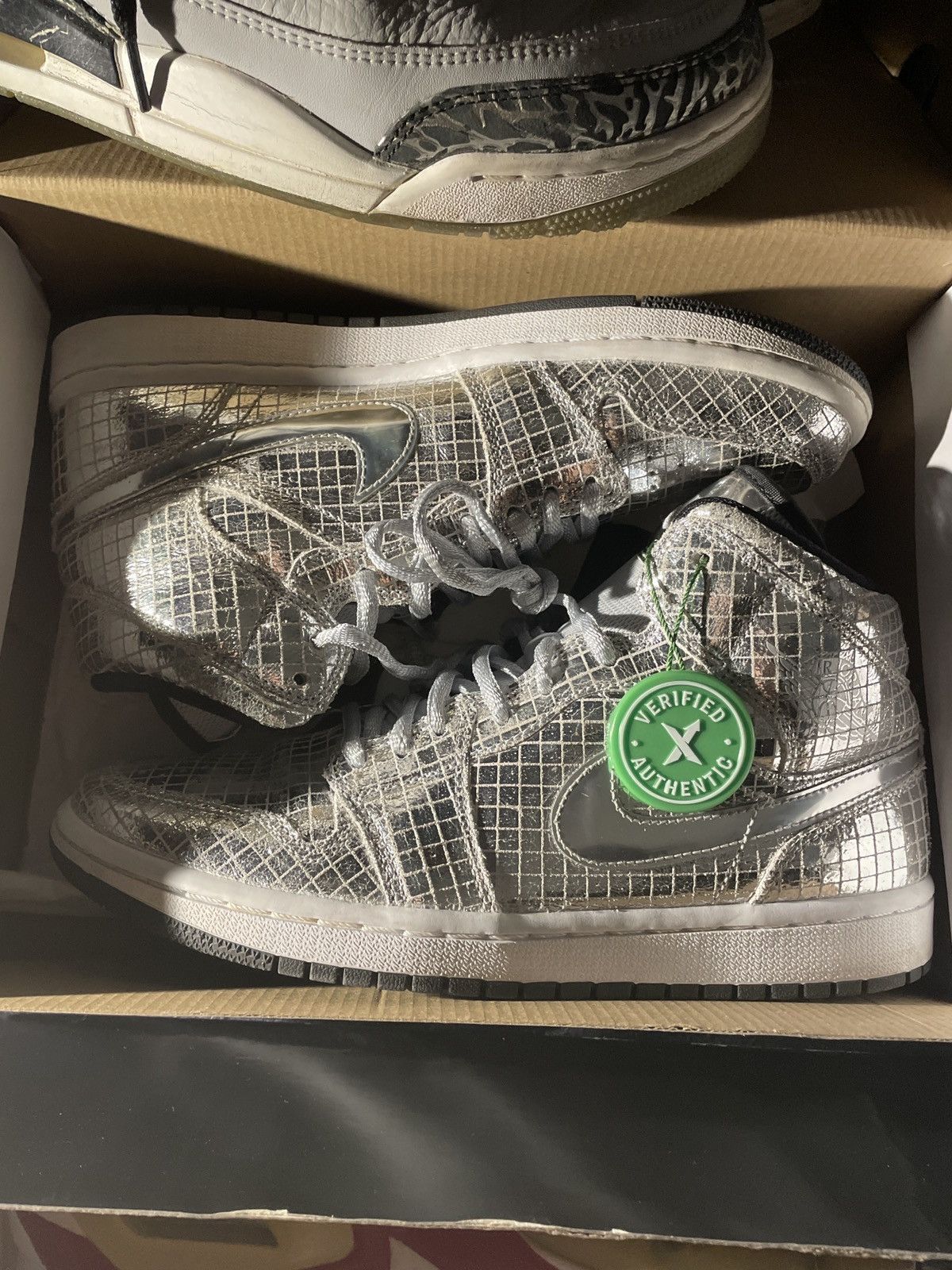 Nike air jordan 1 disco balls Size US 9 / IT 39 - 1 Thumbnail