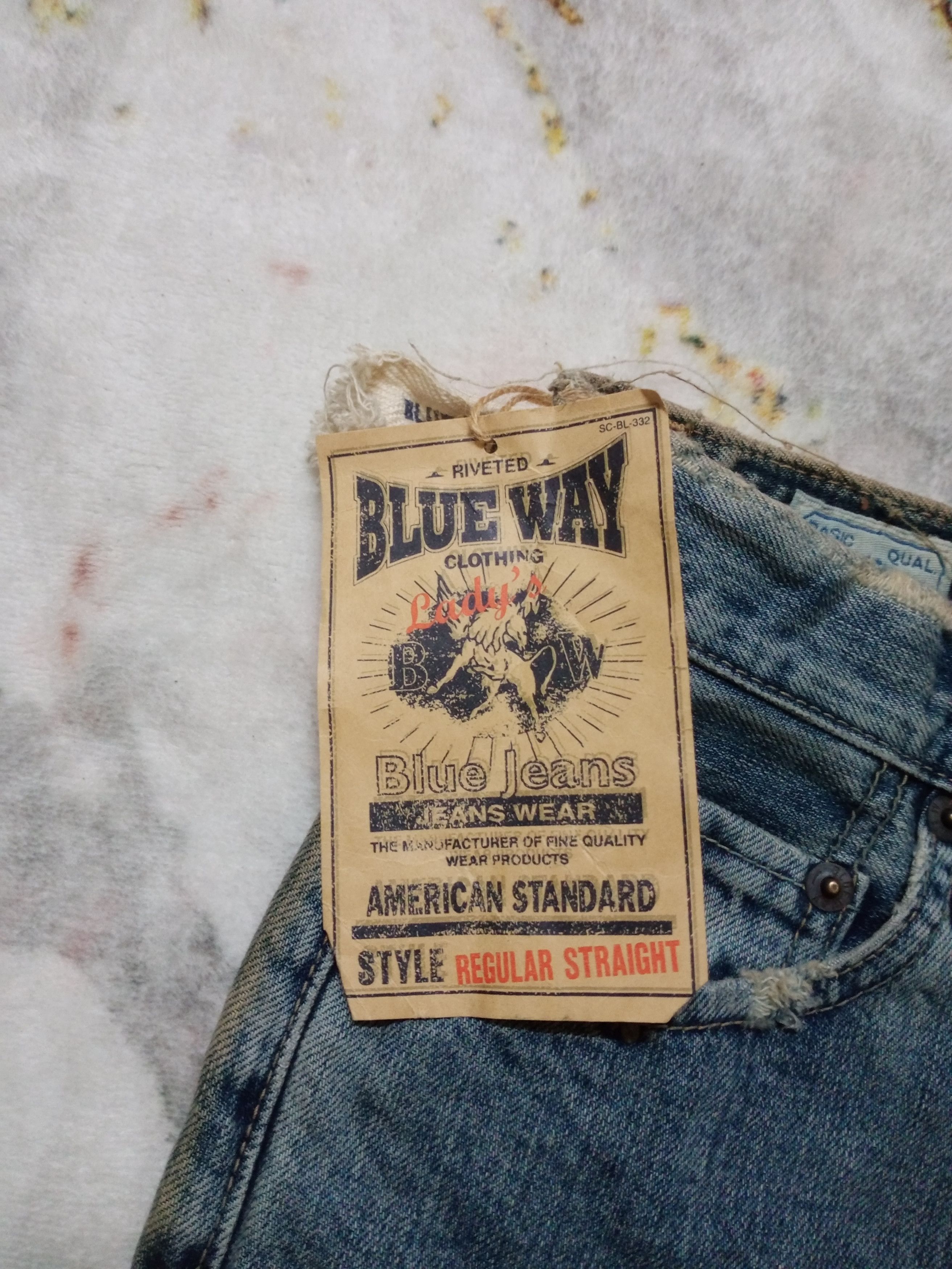 If Six Was Nine × Japanese Brand × Vintage Rare Vintage BlueWay Distressed Denim Pants Size 28" / US 6 / IT 42 - 13 Thumbnail