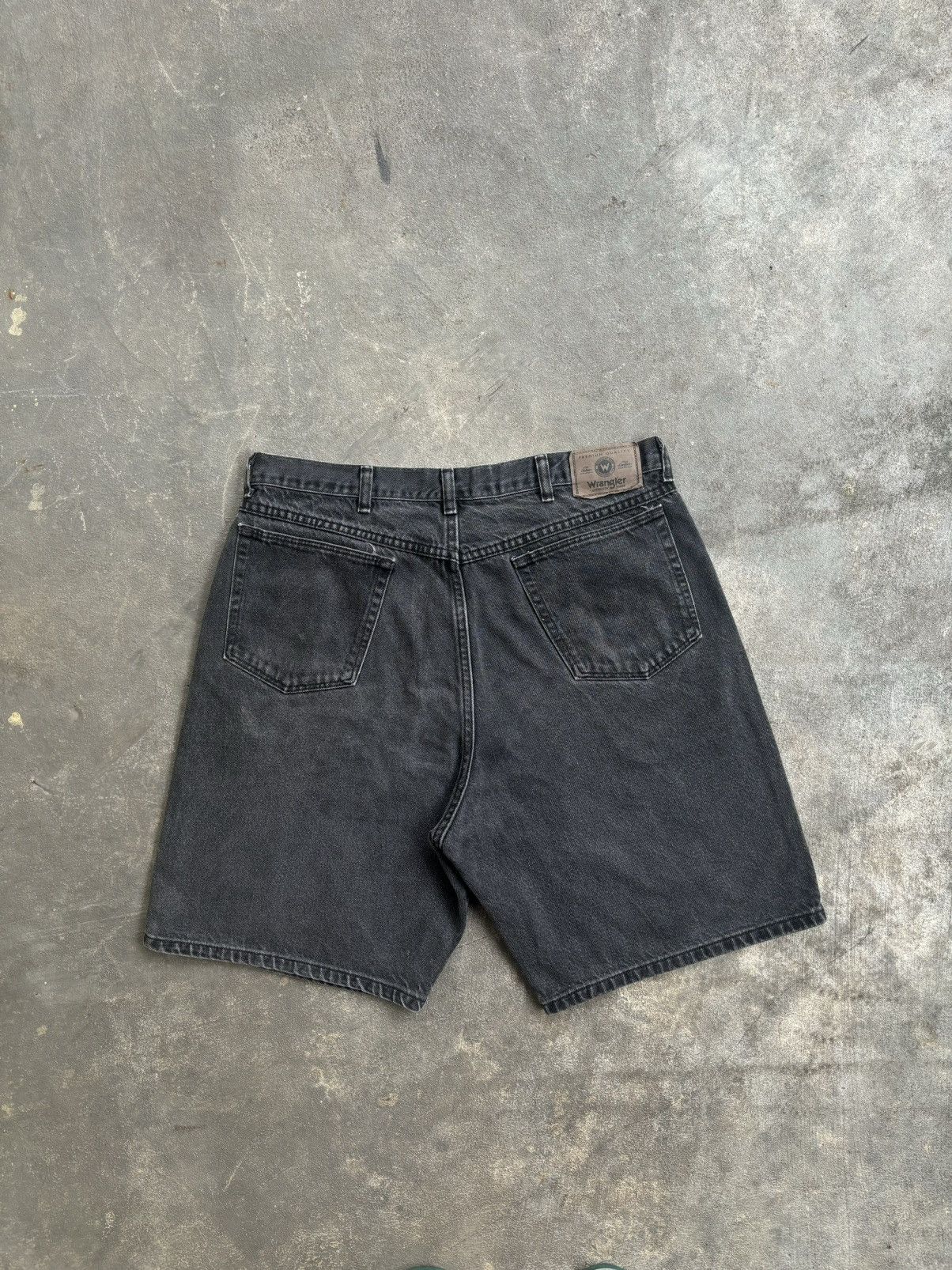 Wrangler Jorts Pants Black Wash