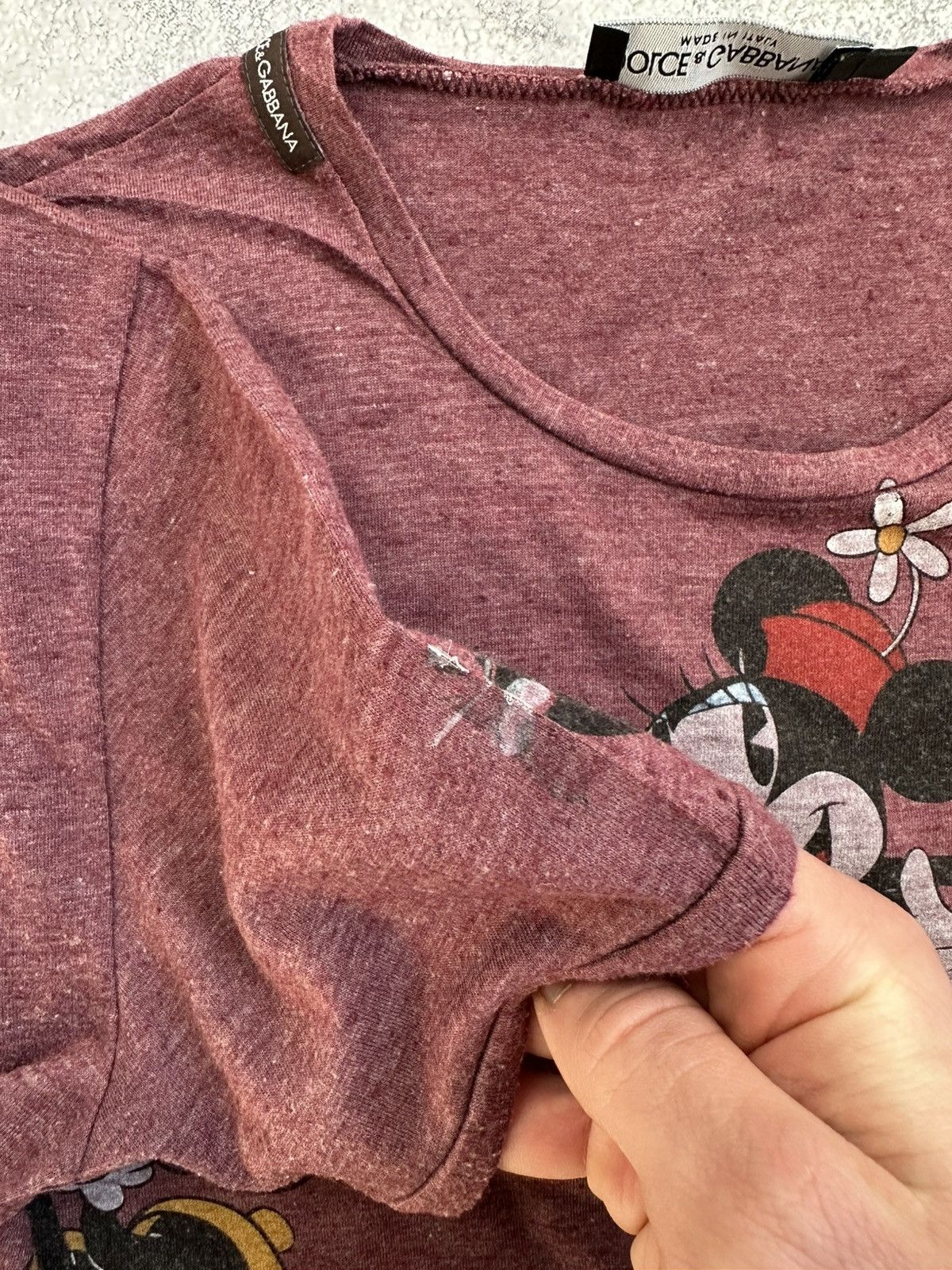 Dolce & Gabbana Dolce Gabbana Mickey Mouse T-Shirt Vintage Over Printed Logo Size US S / EU 44-46 / 1 - 11 Thumbnail