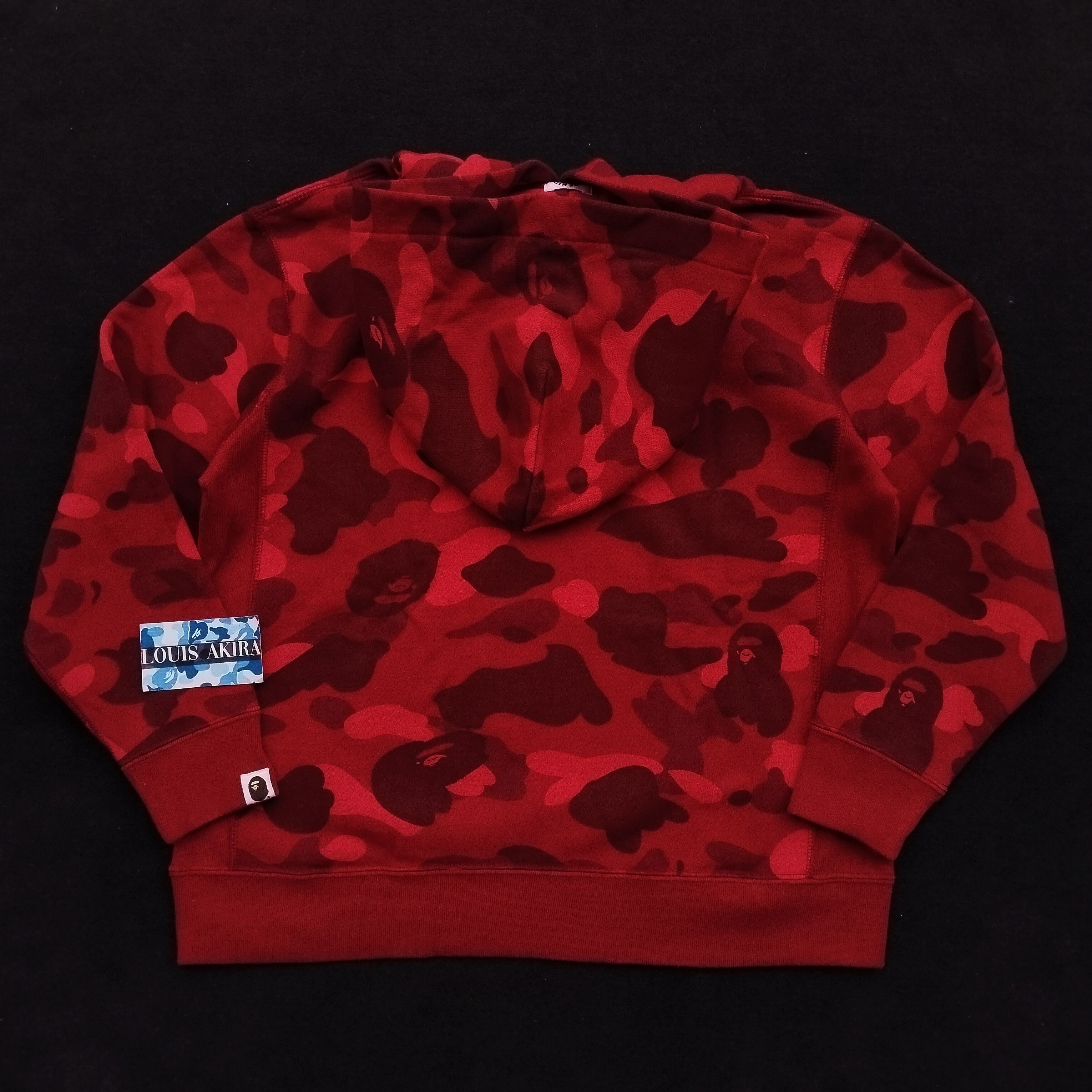 Bape Bape Kids Spellout Red Camo Pullover Hoodie Size ONE SIZE - 3 Thumbnail
