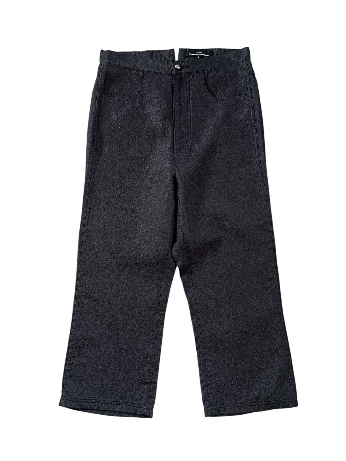 Tricot Comme des Garçons Textured Buckle High Waist Pants Womenswear