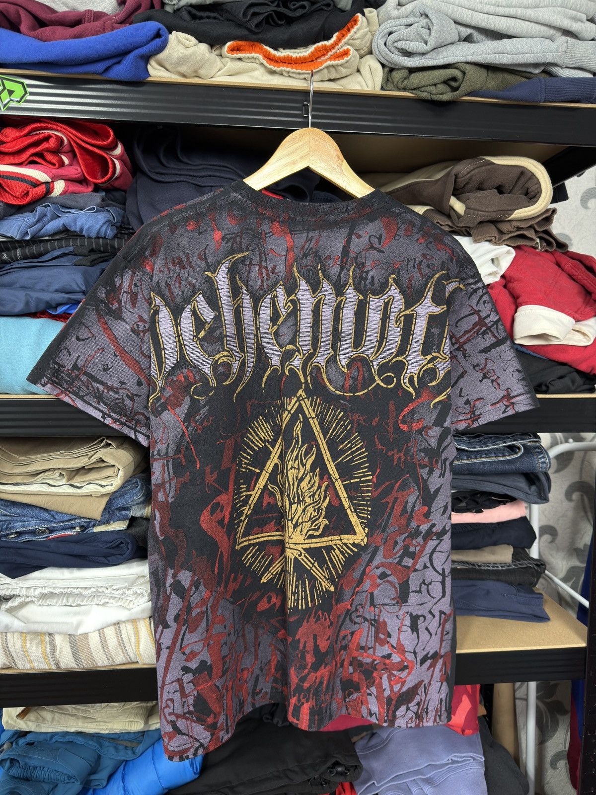 Band Tees × Vintage VINTAGE BEHEMOTH THE SATANIST ALL OVER PRINT T-SHIRT DEATH Size US M / EU 48-50 / 2 - 15 Thumbnail