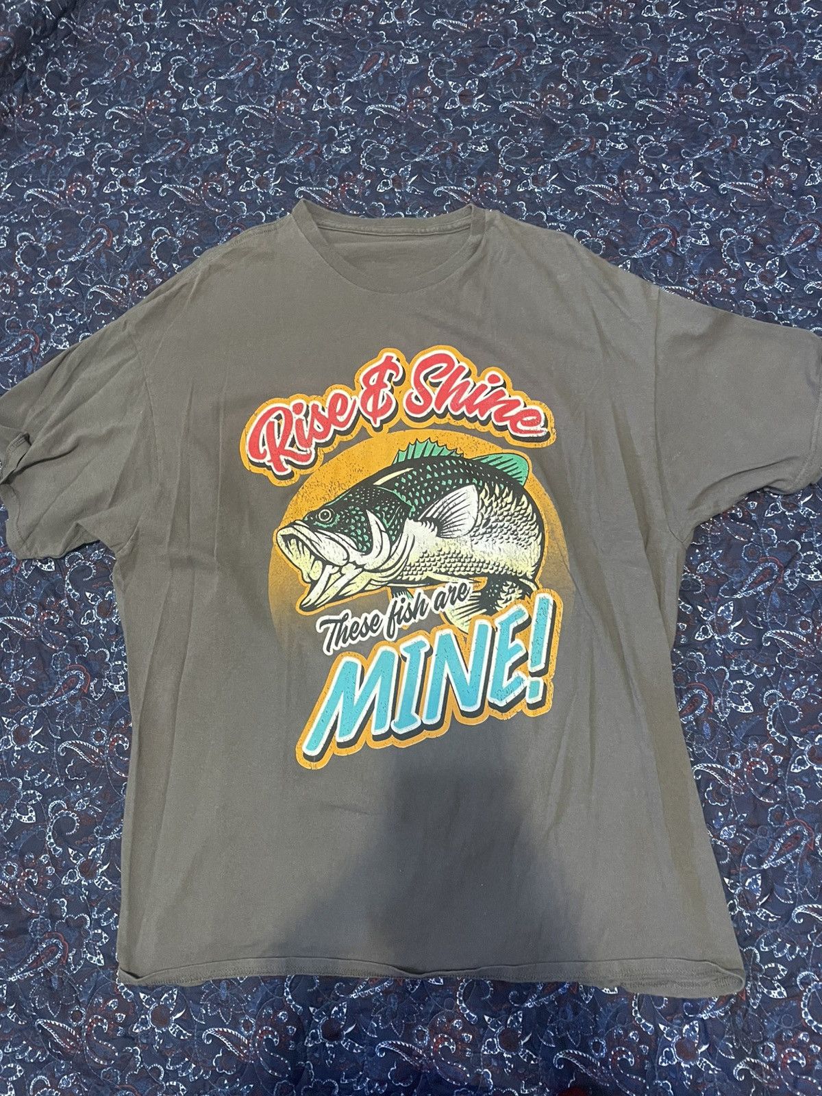 Other Rise and Shine Fishing Graphic Tee Size US XL / EU 56 / 4 - 1 Thumbnail