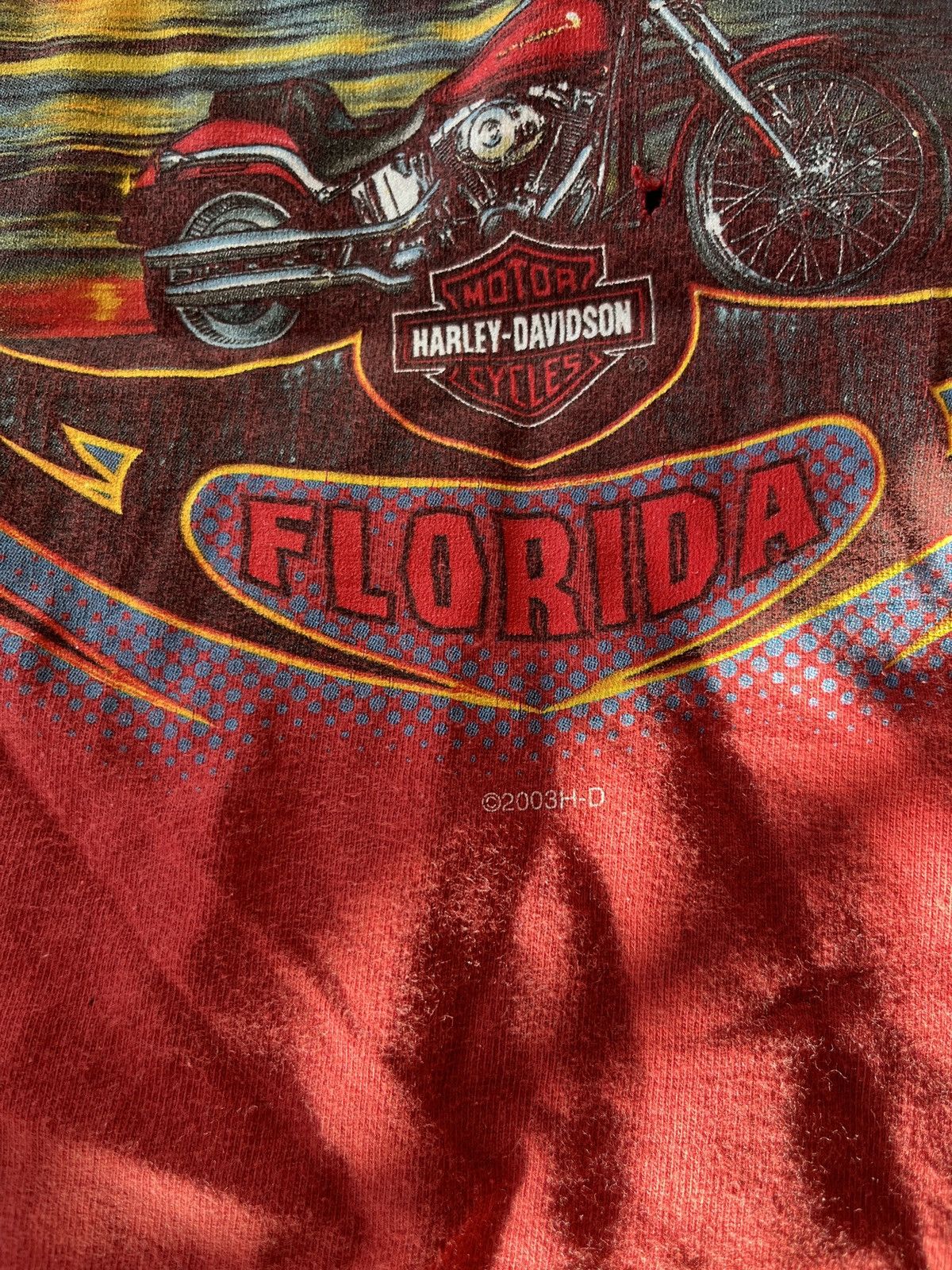 Harley Davidson × Vintage Burgundy red tank top Vintage 2003 Harley Davidson Size US L / EU 52-54 / 3 - 5 Thumbnail
