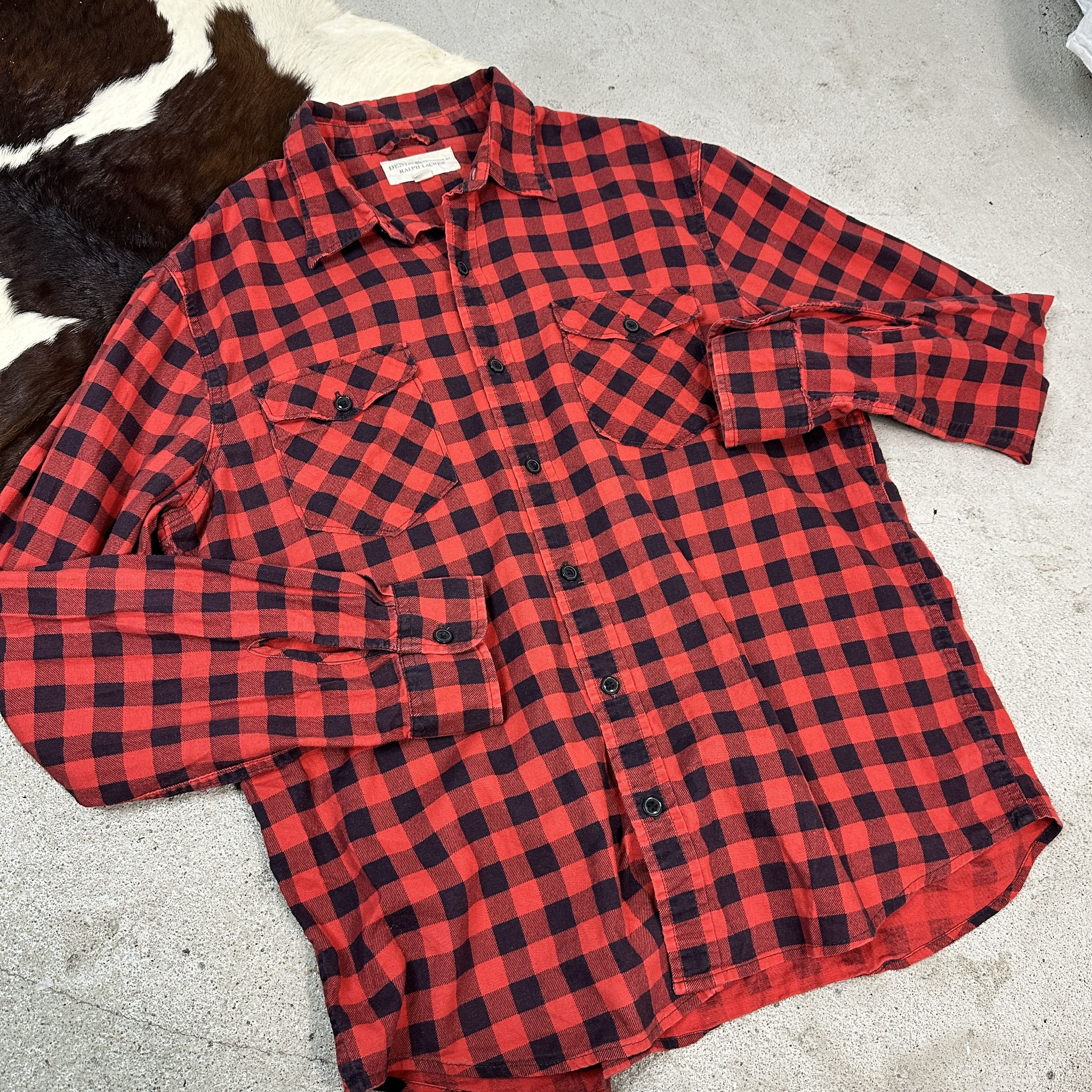 Ralph Lauren × Vintage Ralph Lauren Flannel Shirt Size US L / EU 52-54 / 3 - 5 Thumbnail