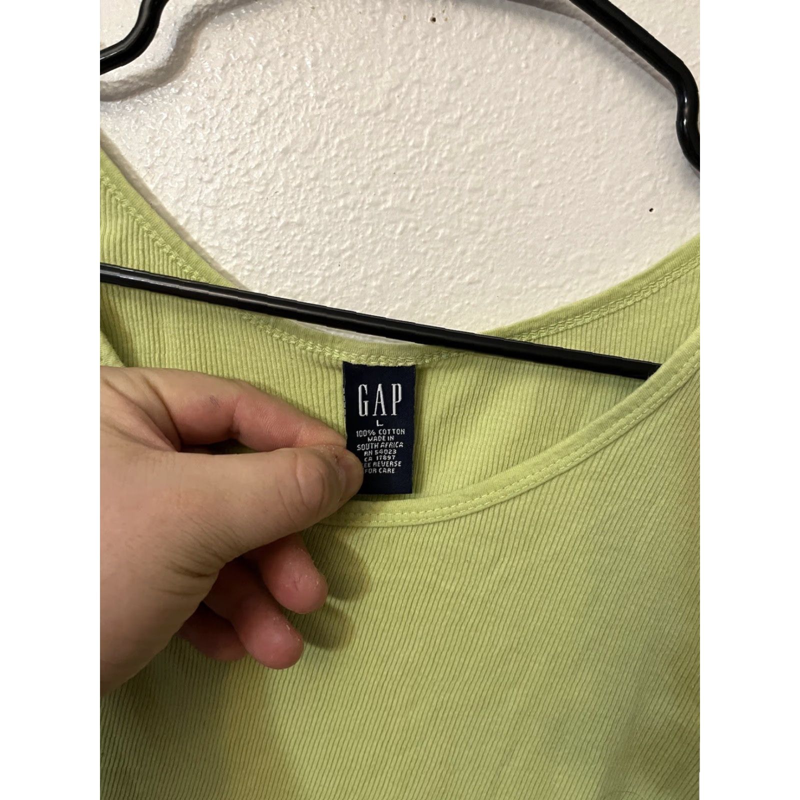 Gap VINTAGE Gap Womens Green Solid Modern Tank Top Size Large Adult Women Size L / US 10 / IT 46 - 3 Thumbnail