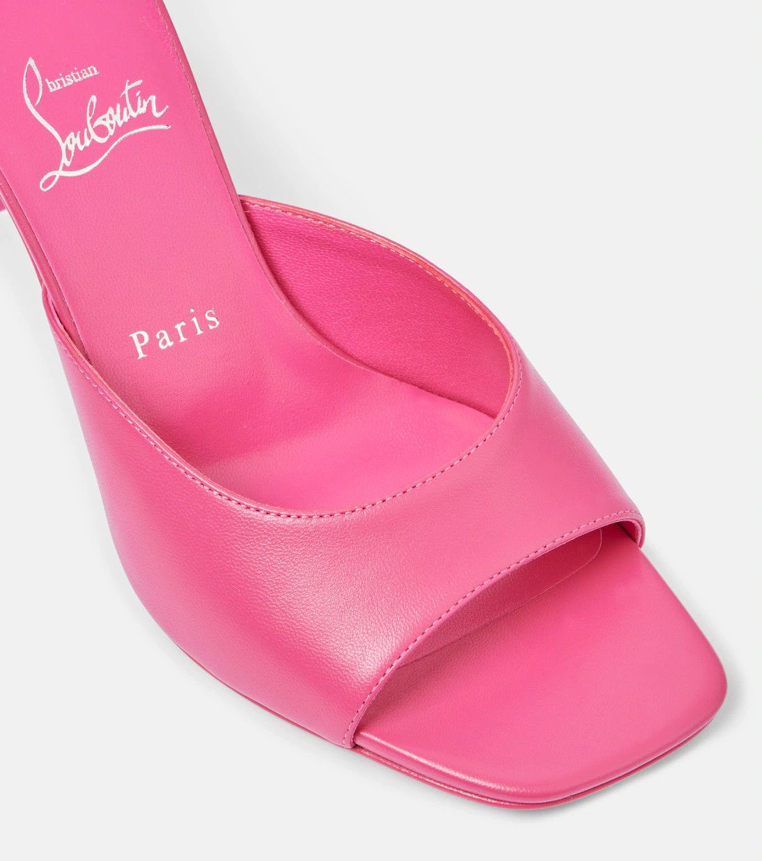 Christian Louboutin os11x0126 Condora Mules in Pink Size US 7.5 / IT 37.5 - 3 Thumbnail