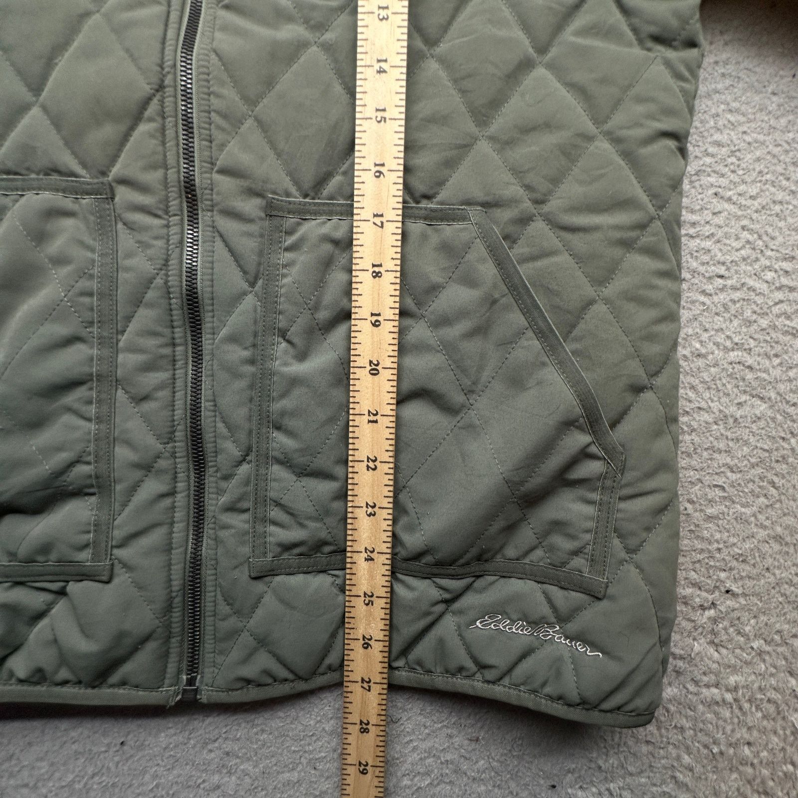Eddie Bauer Eddie Bauer Quilted Fleece Lined Jacket Womens Large Hooded Size L / US 10 / IT 46 - 4 Thumbnail