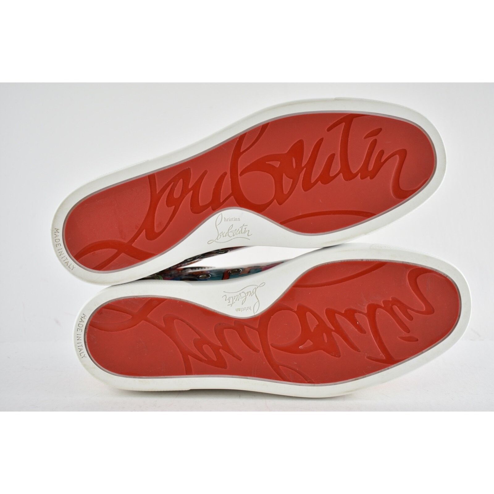 Christian Louboutin Vieira Flat Patent Oh Xtian Multicolor Low Top Sneaker 40.5 Size US 10.5 / IT 40.5 - 12 Thumbnail