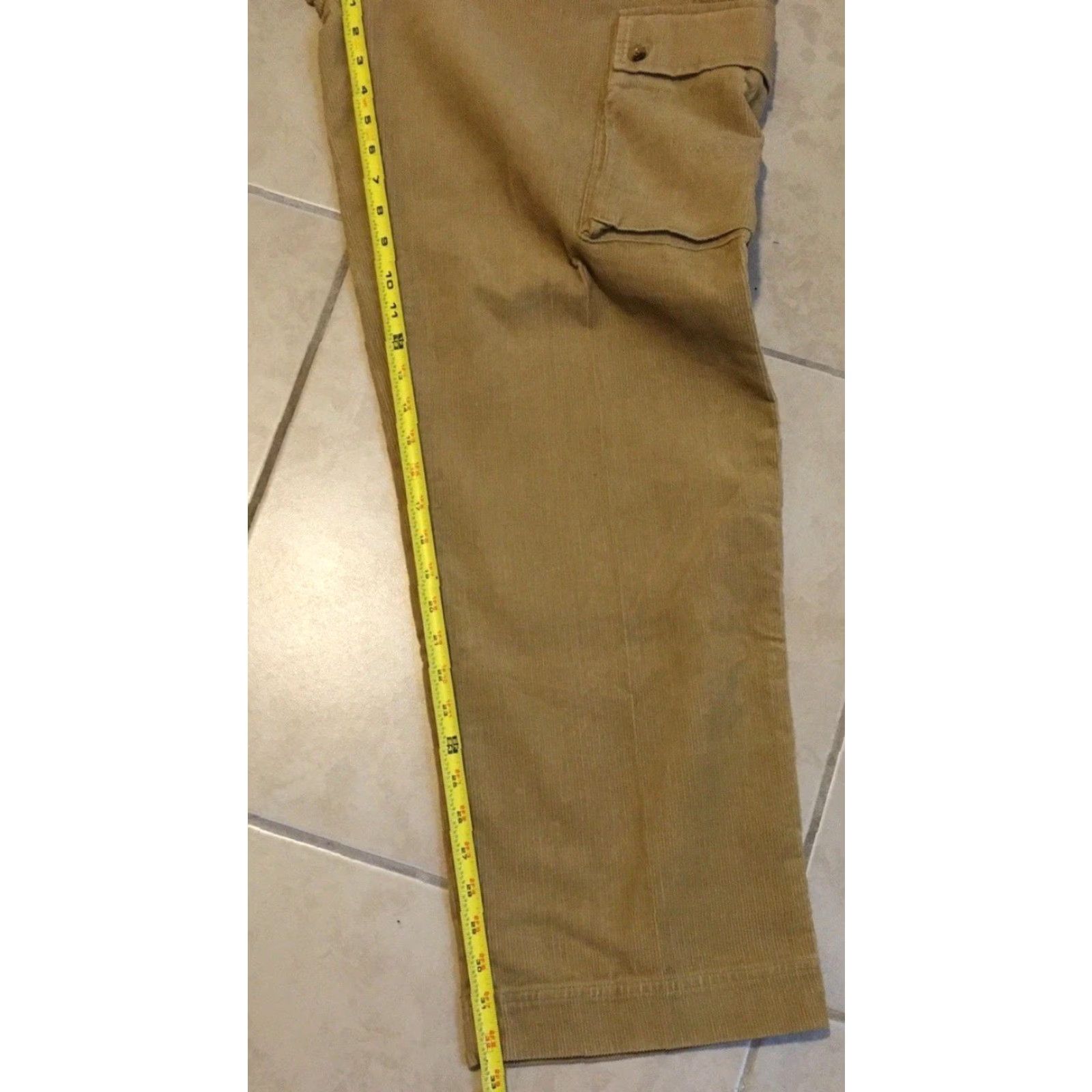 JNCO VINTAGE Wu Wear Corduroy Cargo Pants 36 Baggy Jeans Men Beige 90s NYC Rap Hip Hop Distressed Baggy Pockets Size US 36 / EU 52 - 7 Thumbnail
