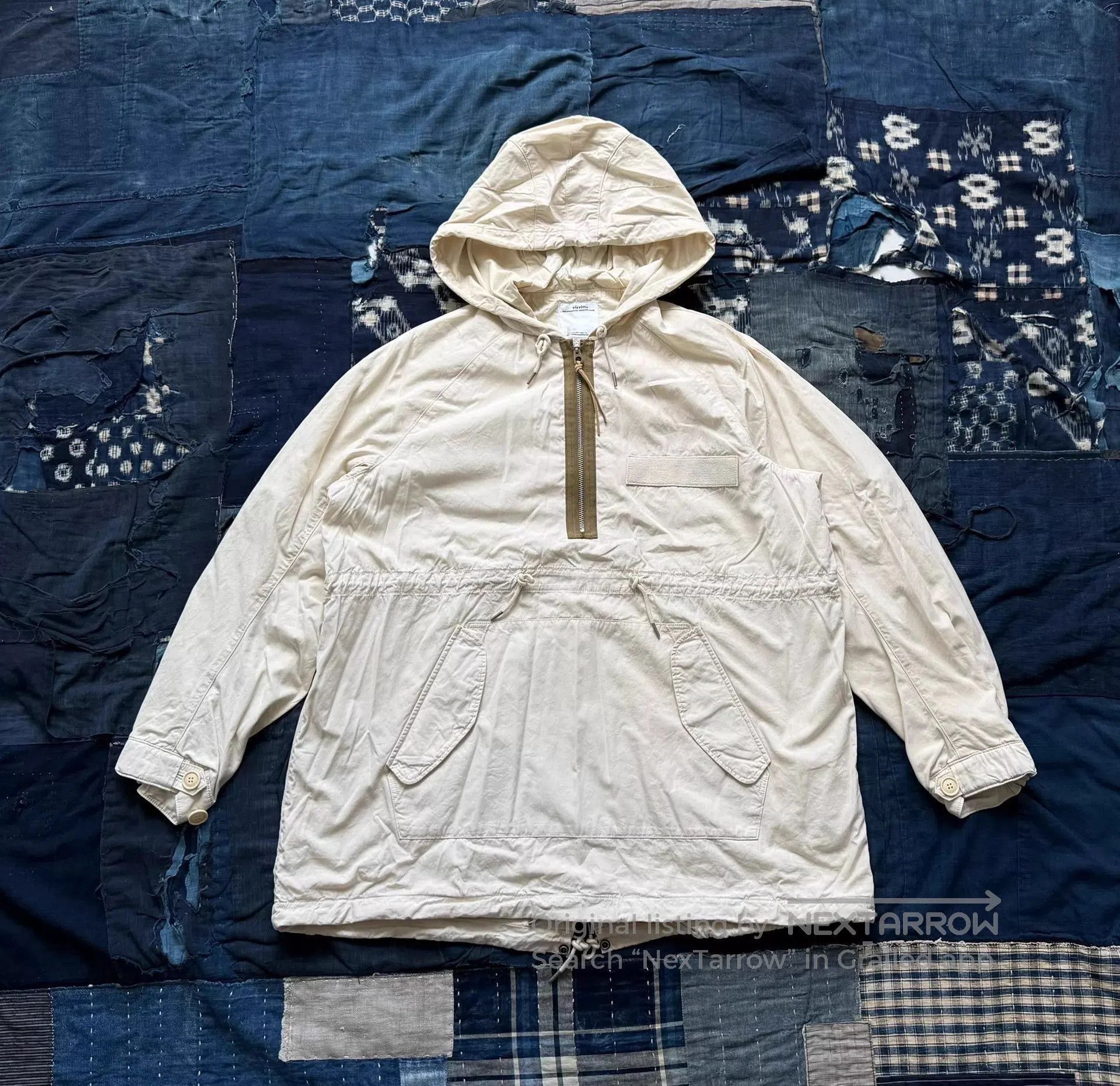 Visvim White Hooded Light Jacket with Half. Size US S / EU 44-46 / 1 - 1 Thumbnail