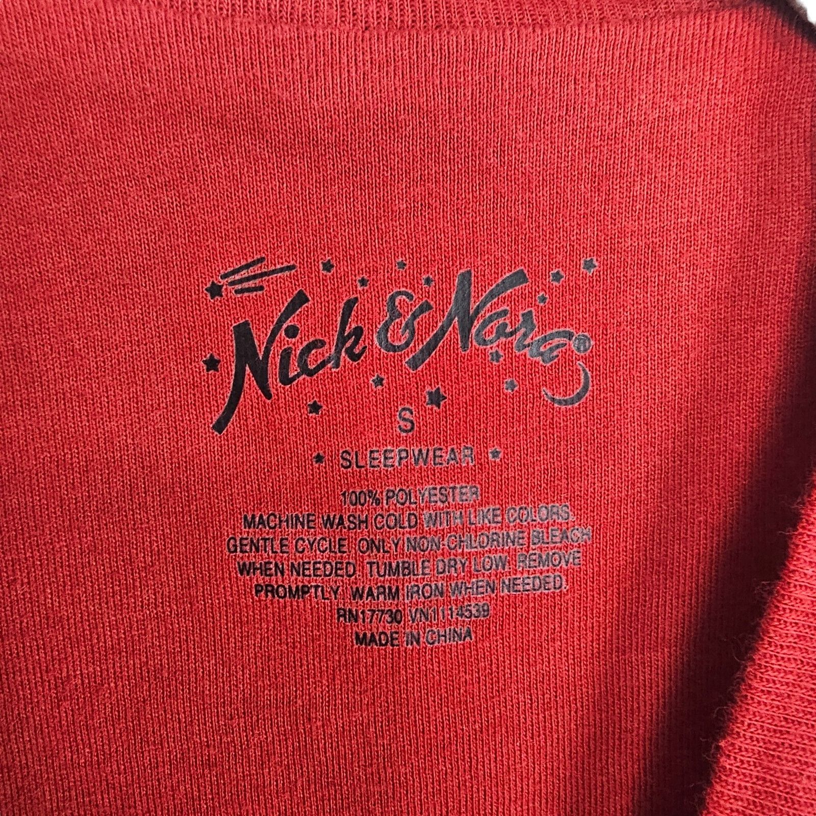 Nickelodeon Nick & Nora Womens Sledding Monkeys 1Pc Fleece Pajamas Sz S Size 38" / US 16 / IT 52 - 8 Thumbnail